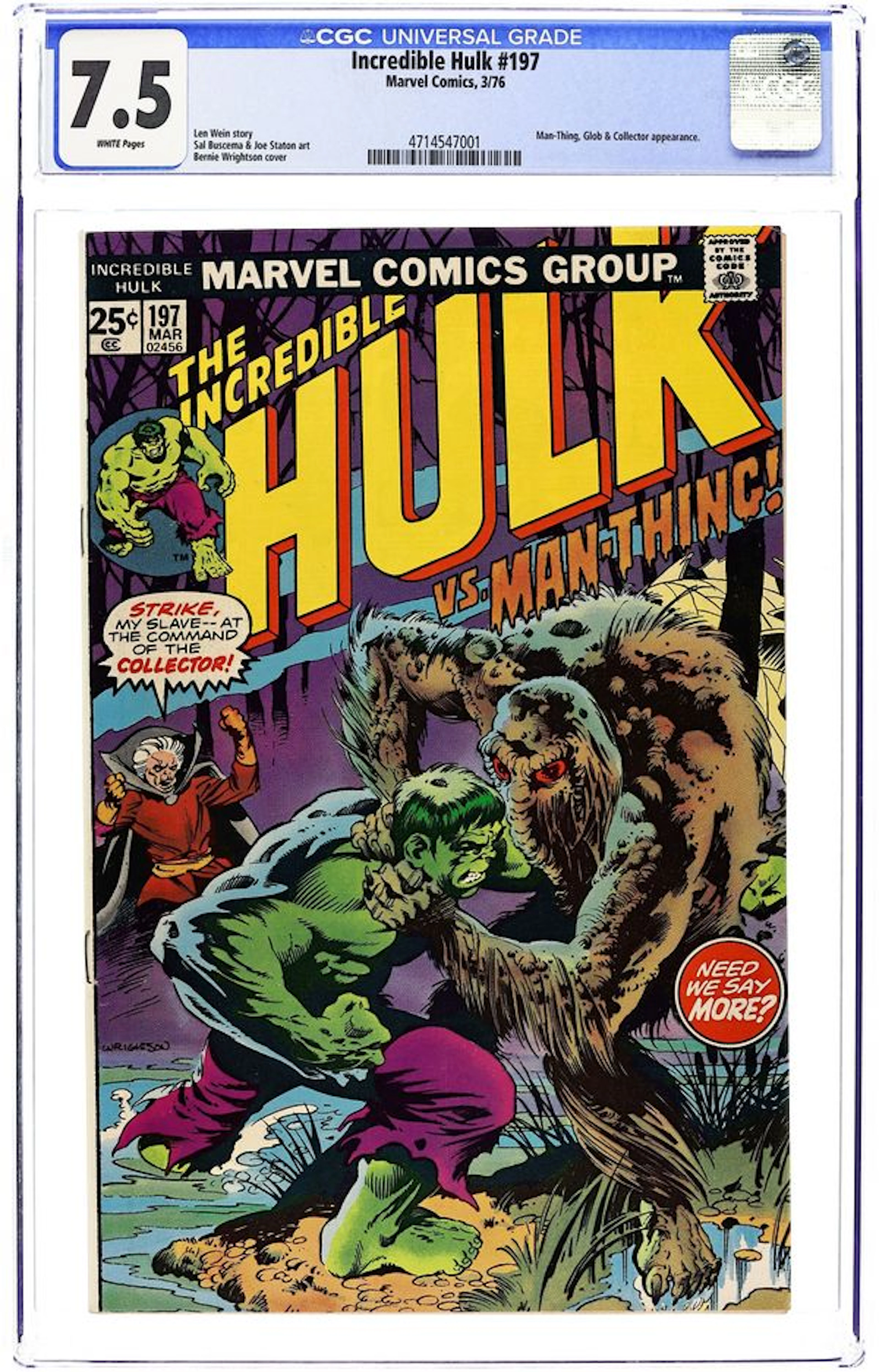 Incredible Hulk (1962 Marvel 1st Series) 197 CGC 7.5