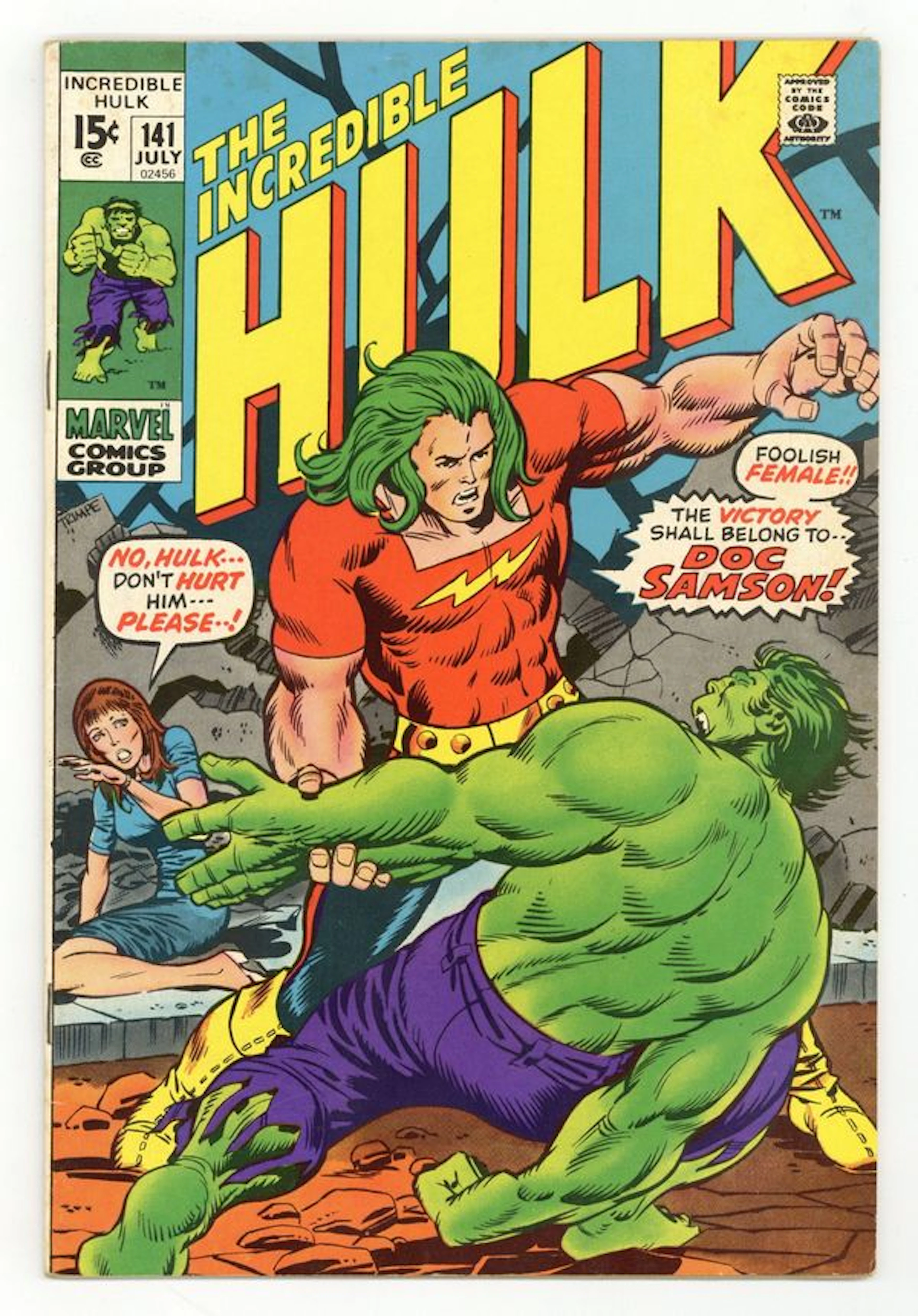 Incredible Hulk (1962 Marvel 1st Series) 141 FN- 5.5