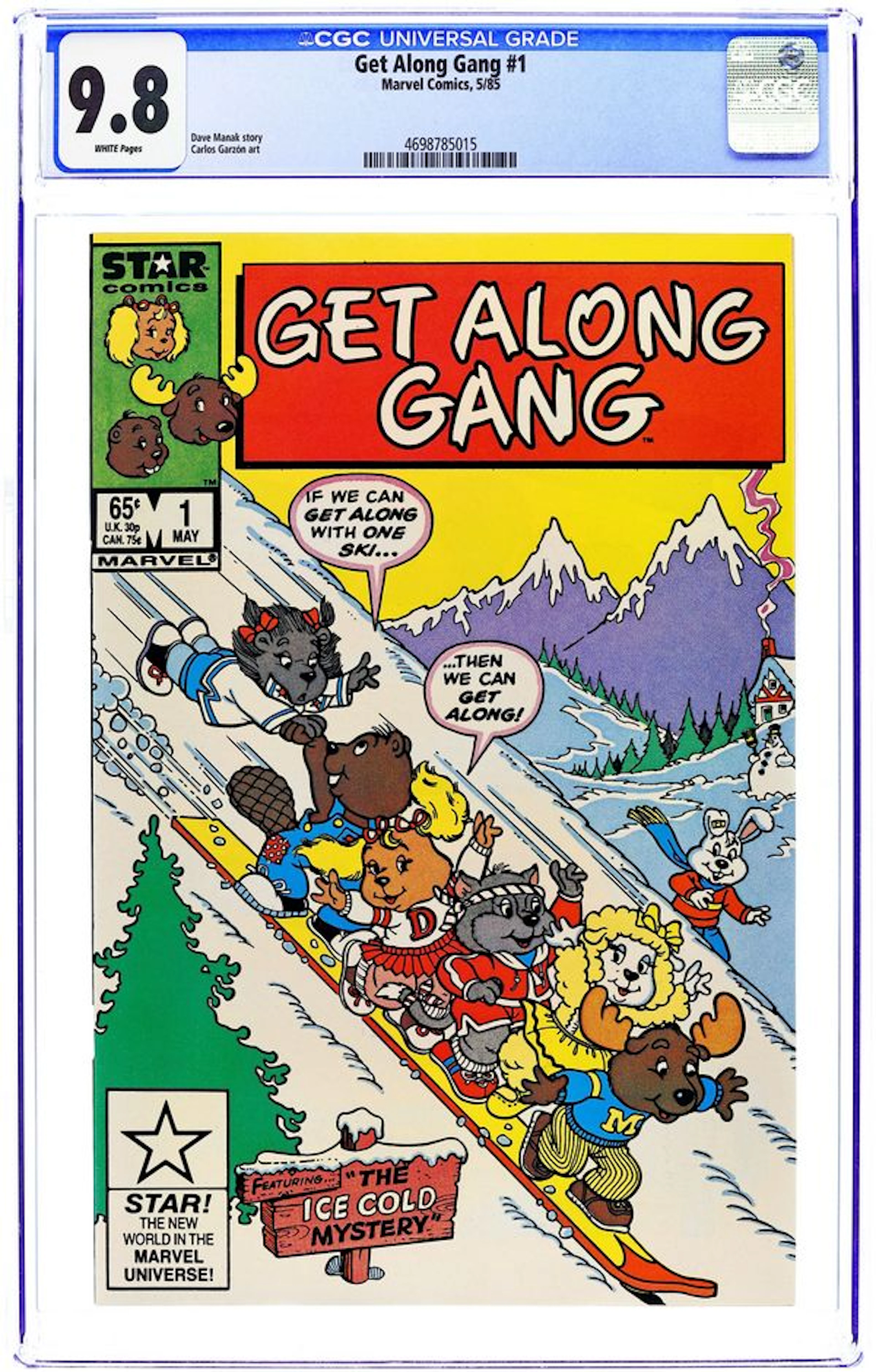 Get Along Gang (1985 Marvel/Star Comics) 1 CGC 9.8