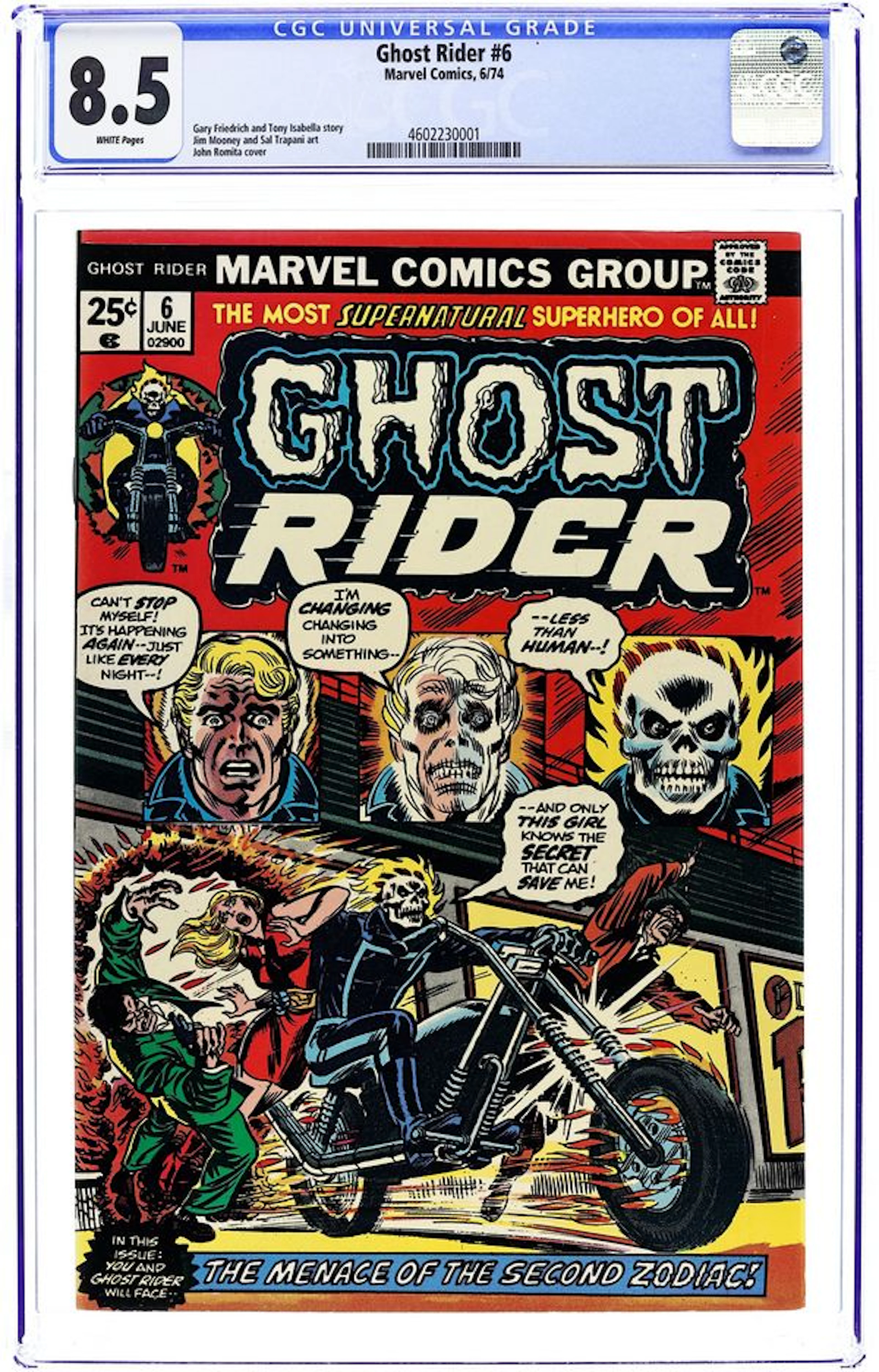 Ghost Rider (1973 1st Series) 6 CGC 8.5