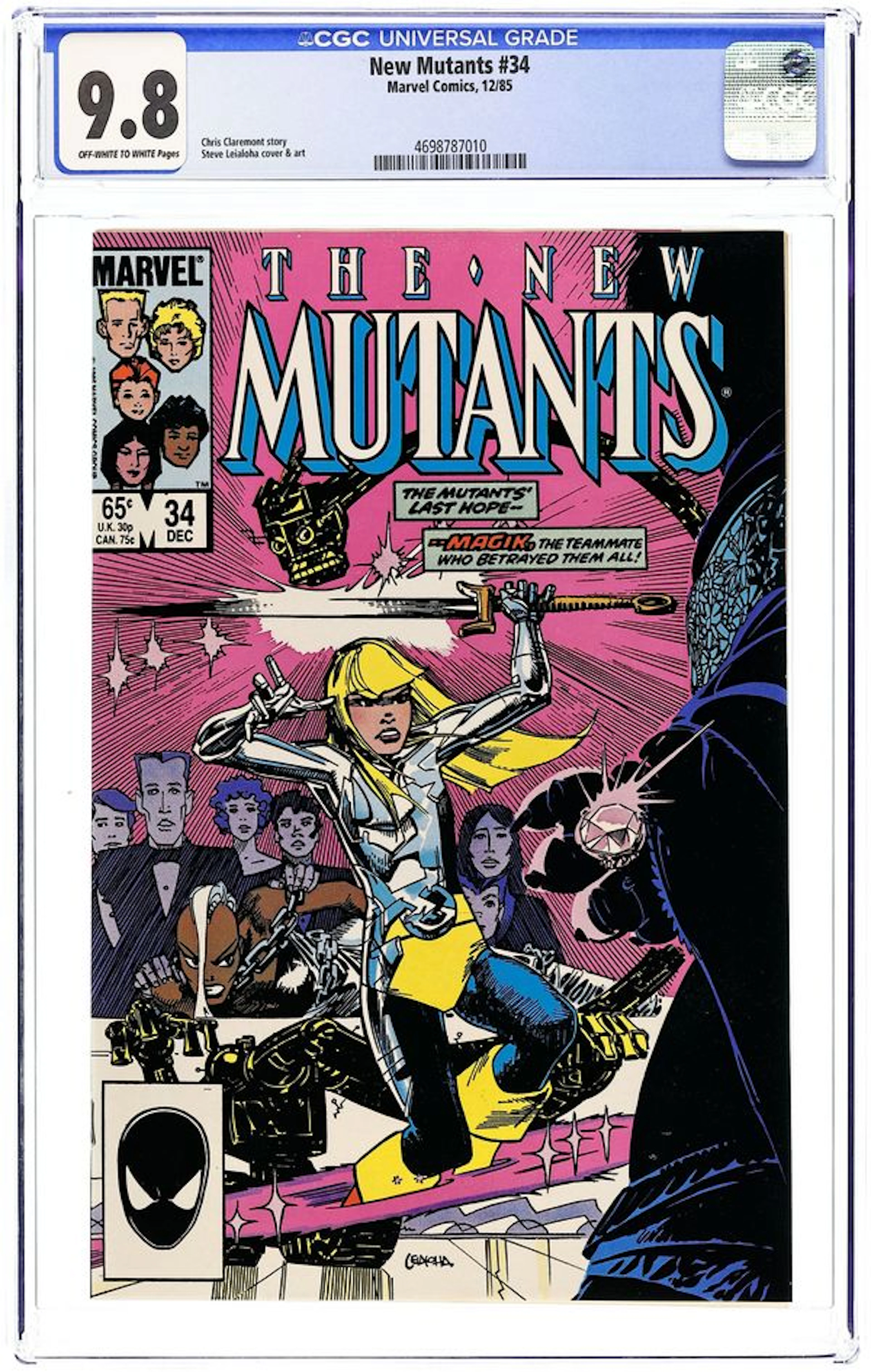 New Mutants (1983 1st Series) 34D CGC 9.8