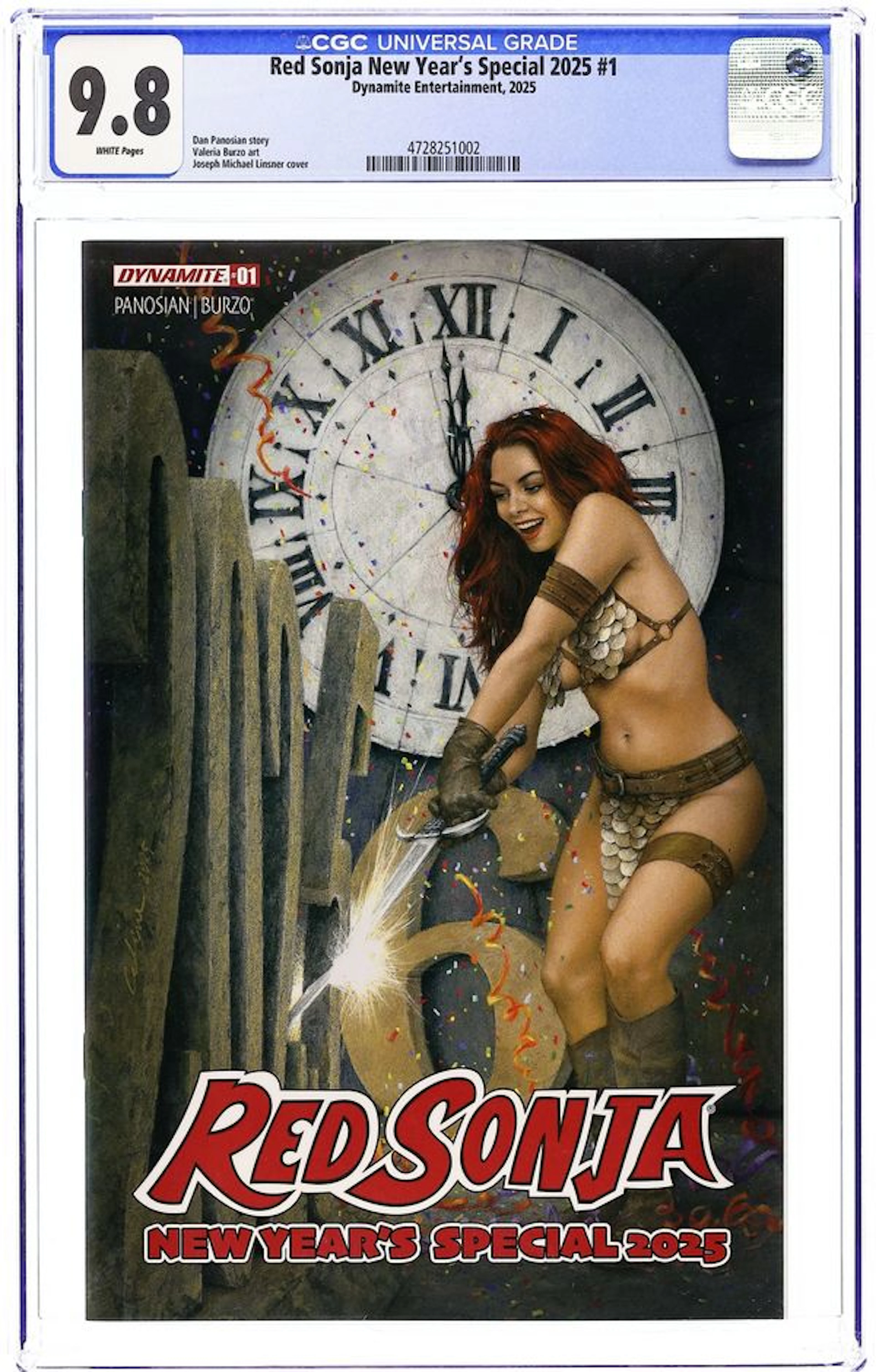 Red Sonja New Years Special (2025 Dynamite) 1M CGC 9.8