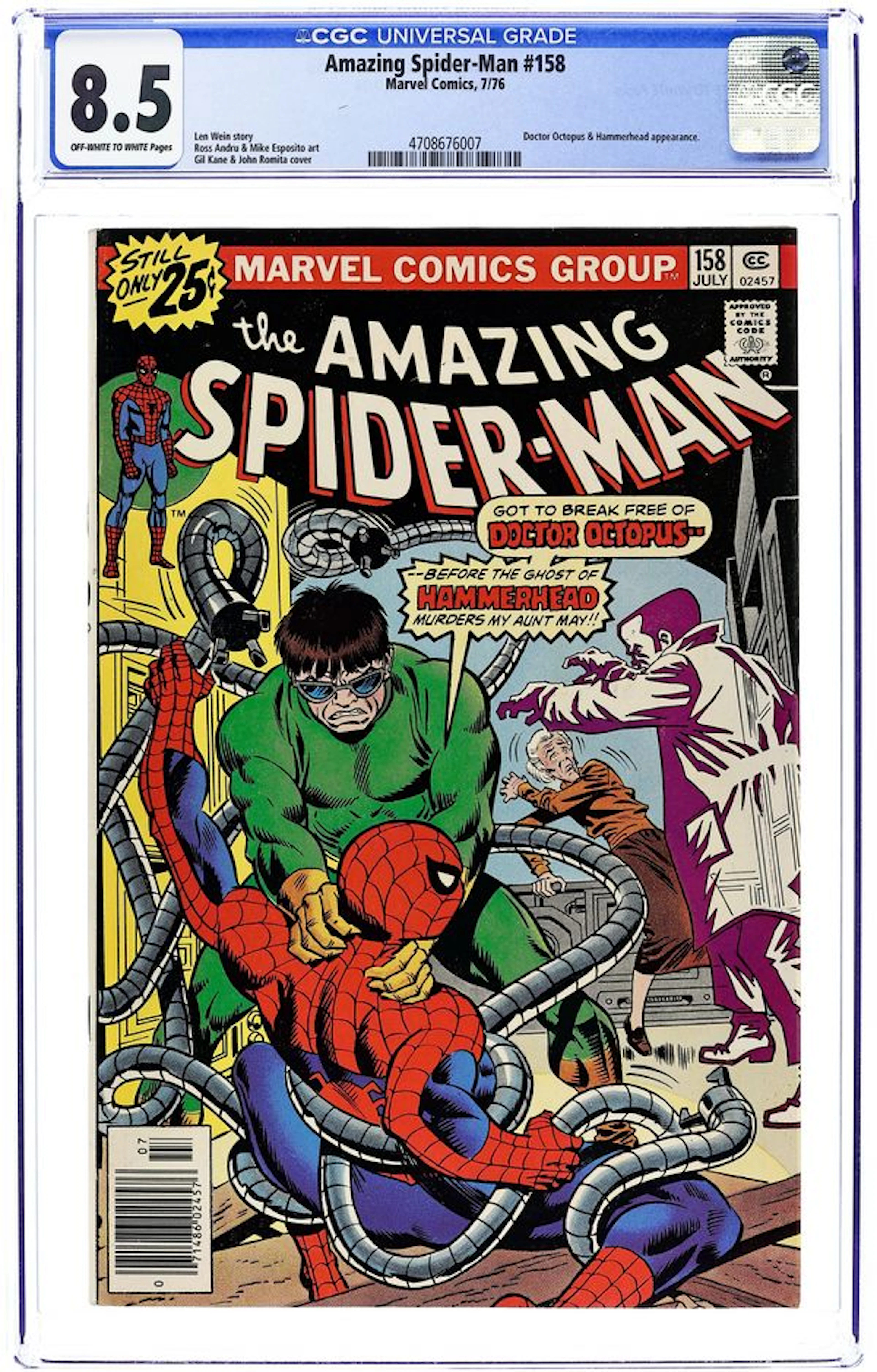 Amazing Spider-Man (1963 1st Series) 158 CGC 8.5