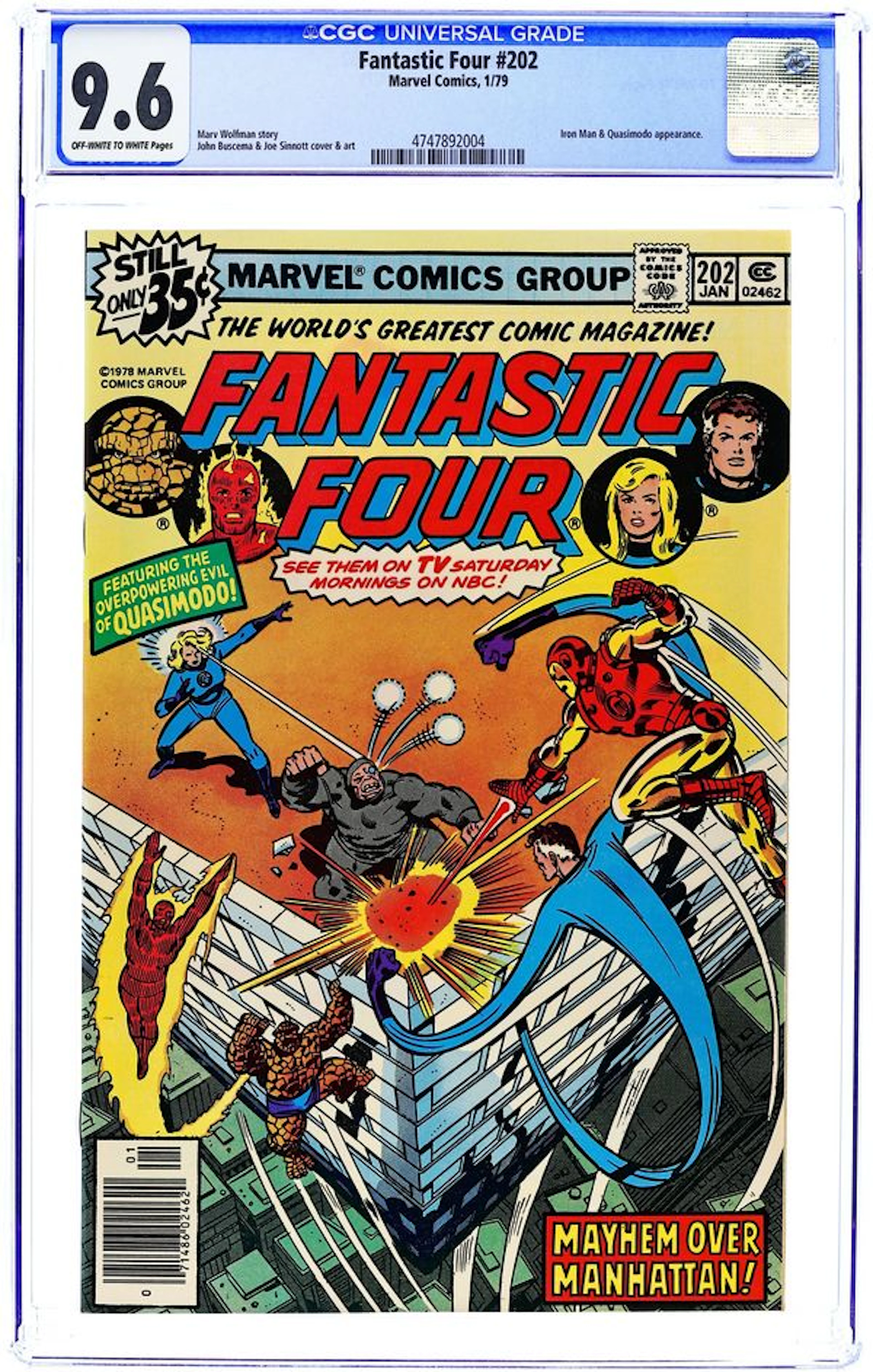 Fantastic Four (1961 1st Series) 202 CGC 9.6
