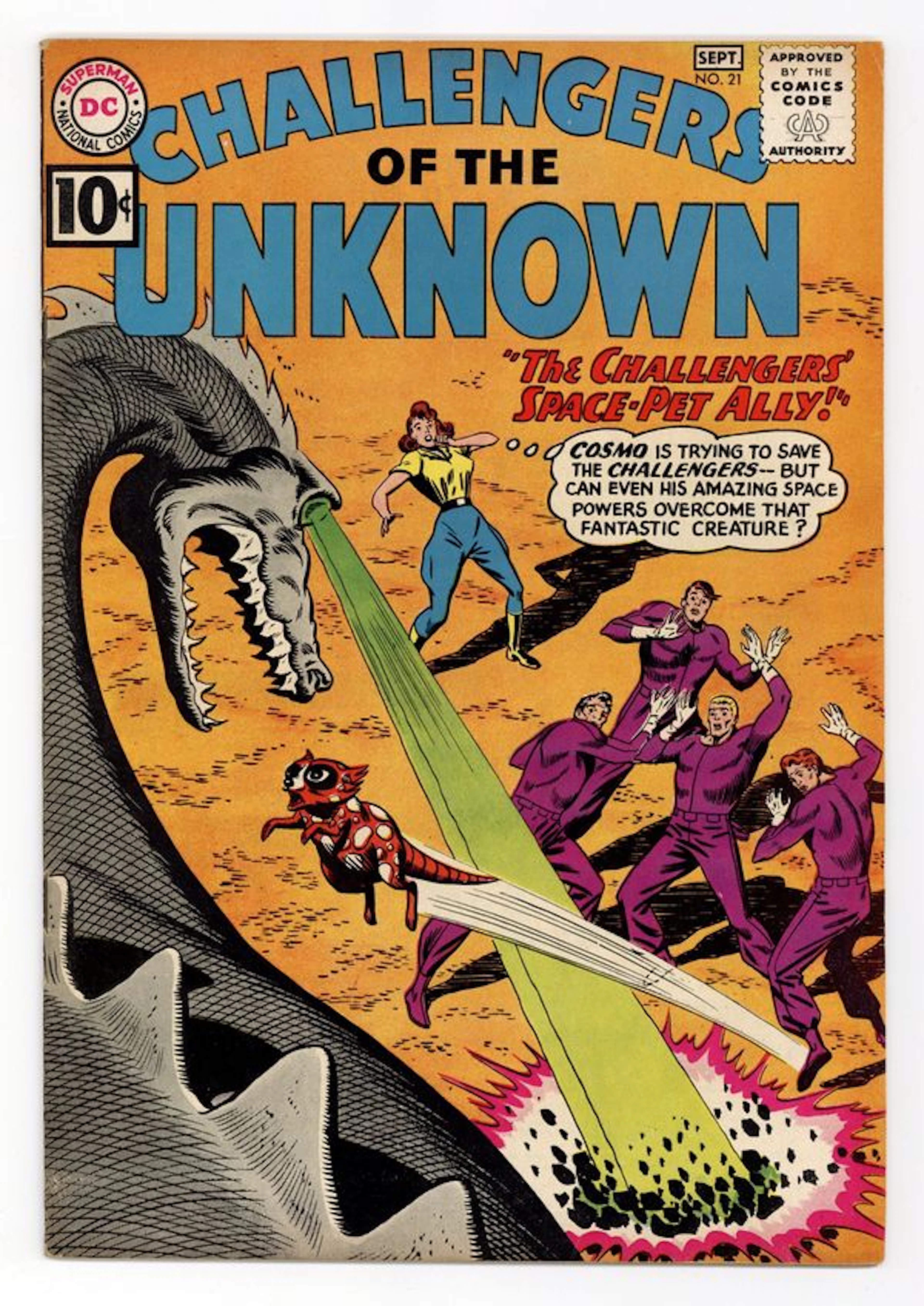 Challengers of the Unknown (1958 DC 1st Series) 21 FN 6.0