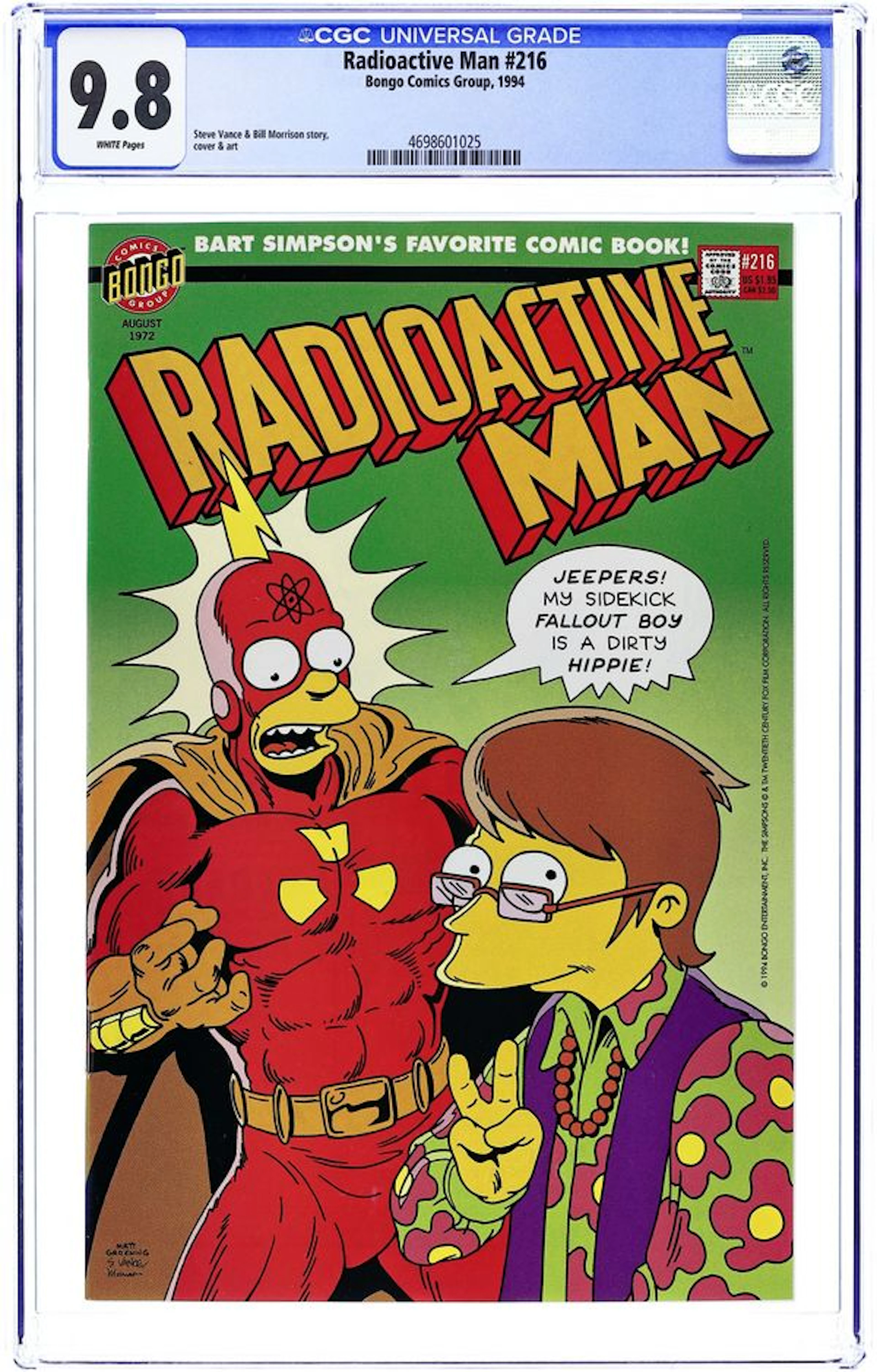 Radioactive Man (1993 1st Series) 216 CGC 9.8