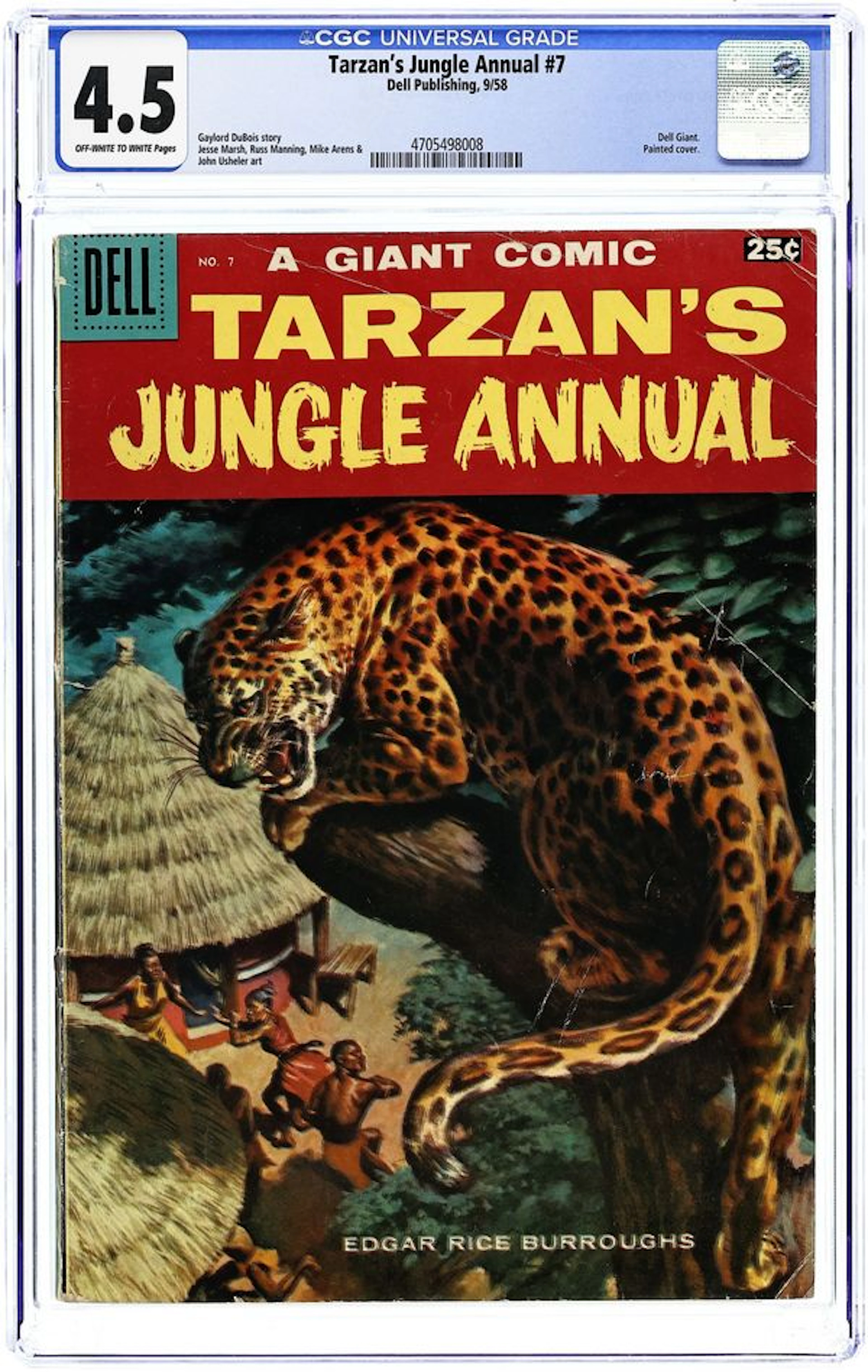 Dell Giant Tarzan's Jungle Annual (1952-1958 Dell) 7B CGC 4.5