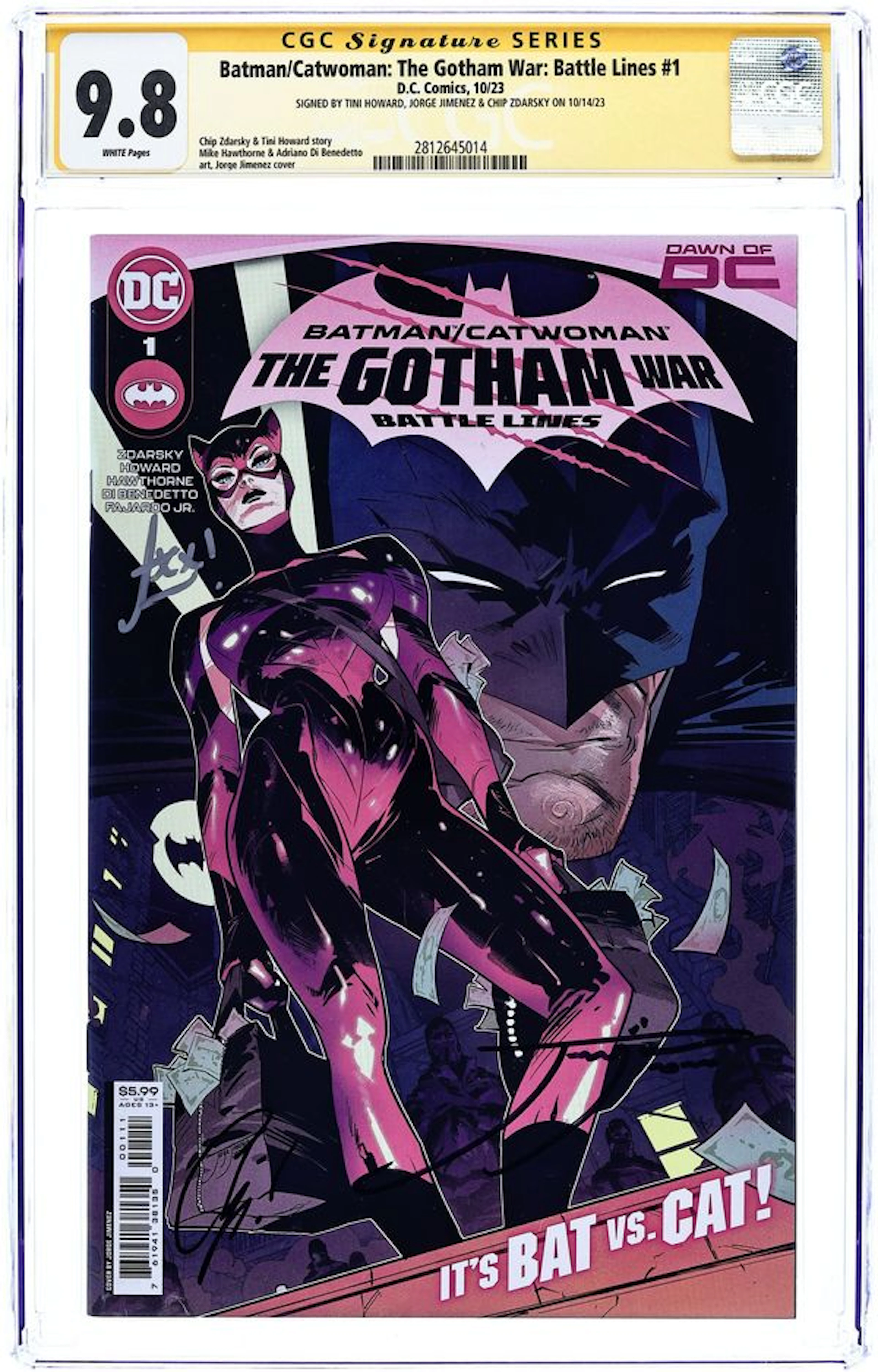 Batman Catwoman the Gotham War Battle Lines (2023 DC) 1A CGC 9.8 SS
