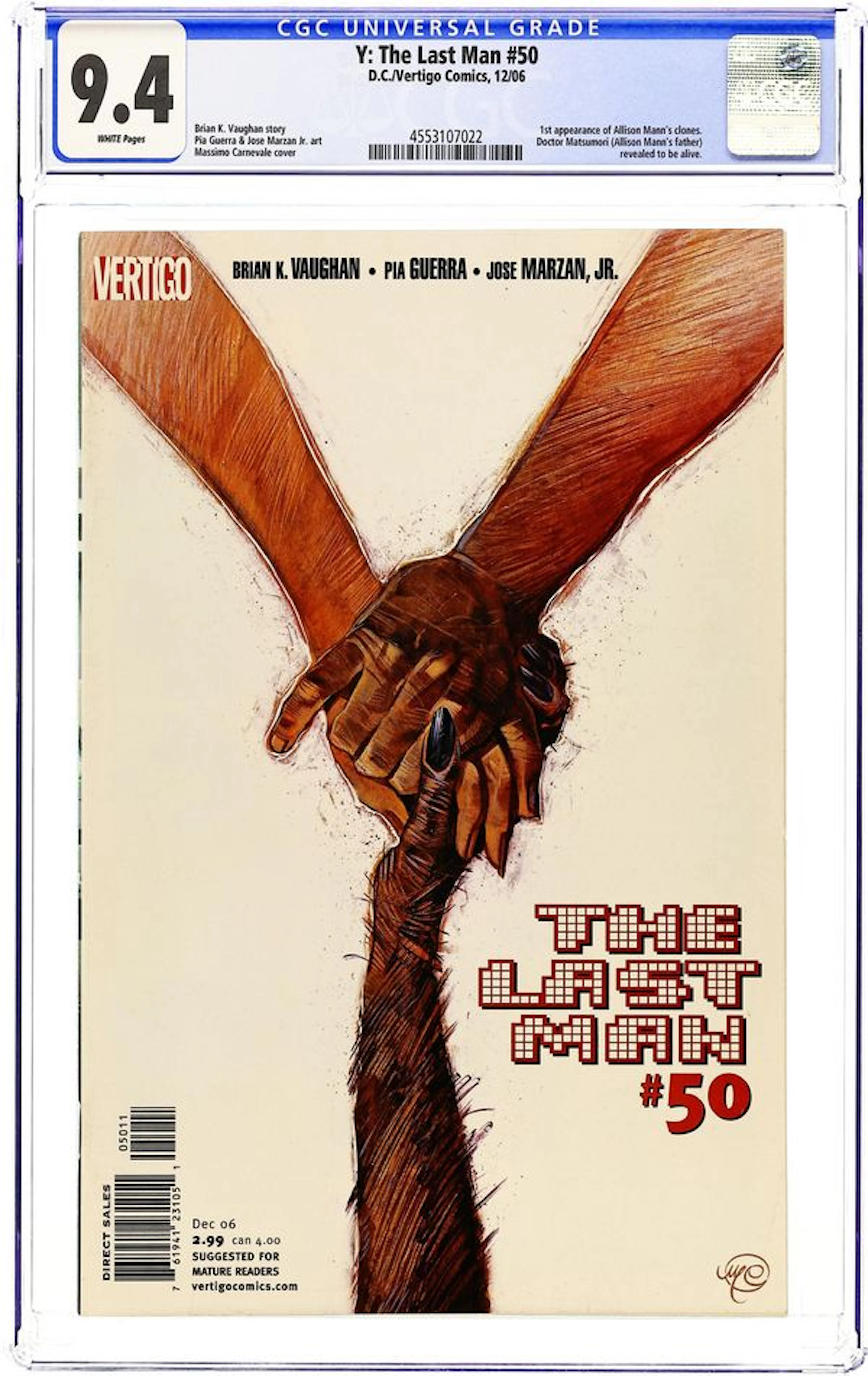 Y the Last Man (2002) 50 CGC 9.4