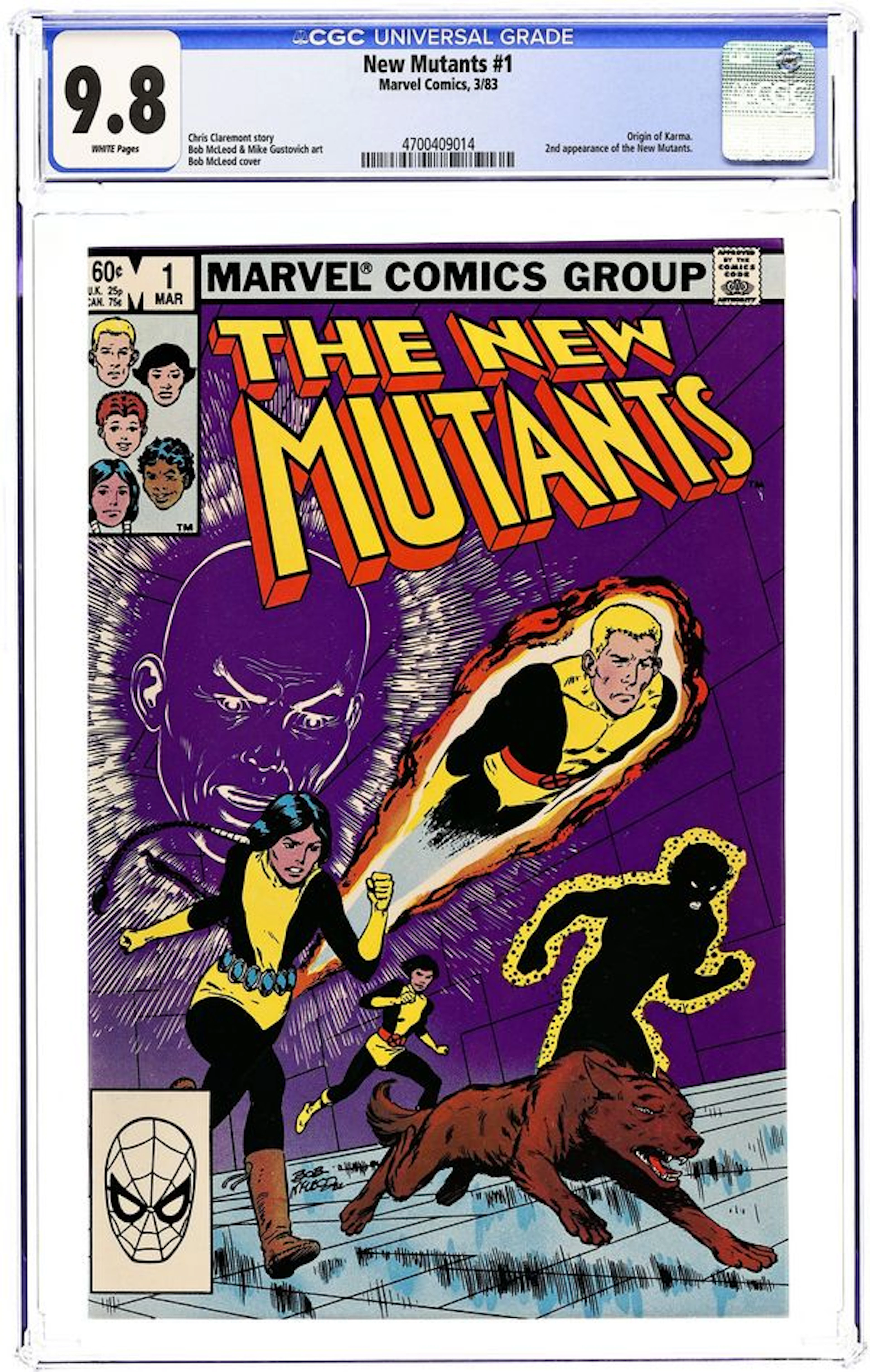 New Mutants (1983 1st Series) 1D CGC 9.8