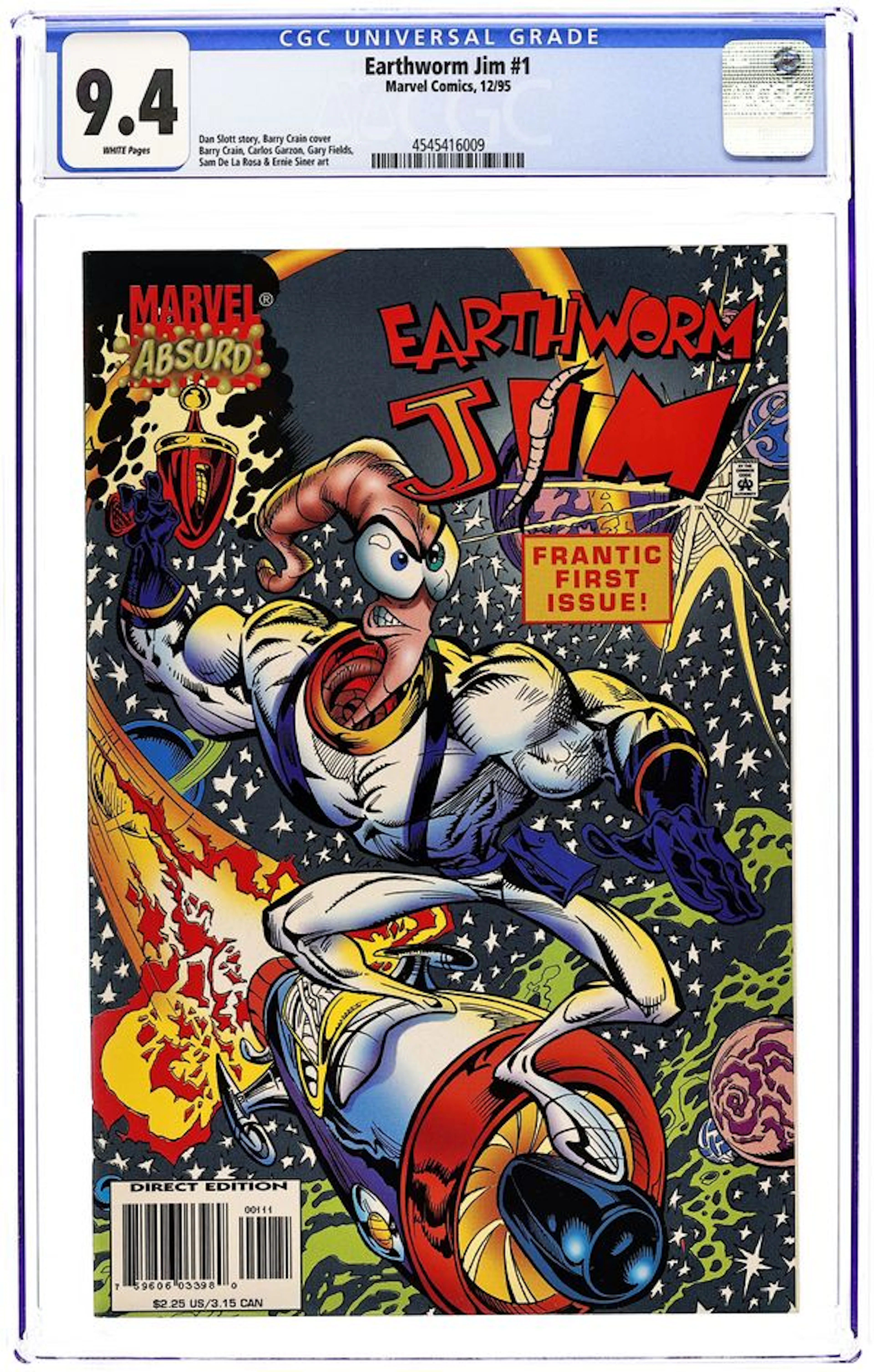 Earthworm Jim (1995) 1D CGC 9.4