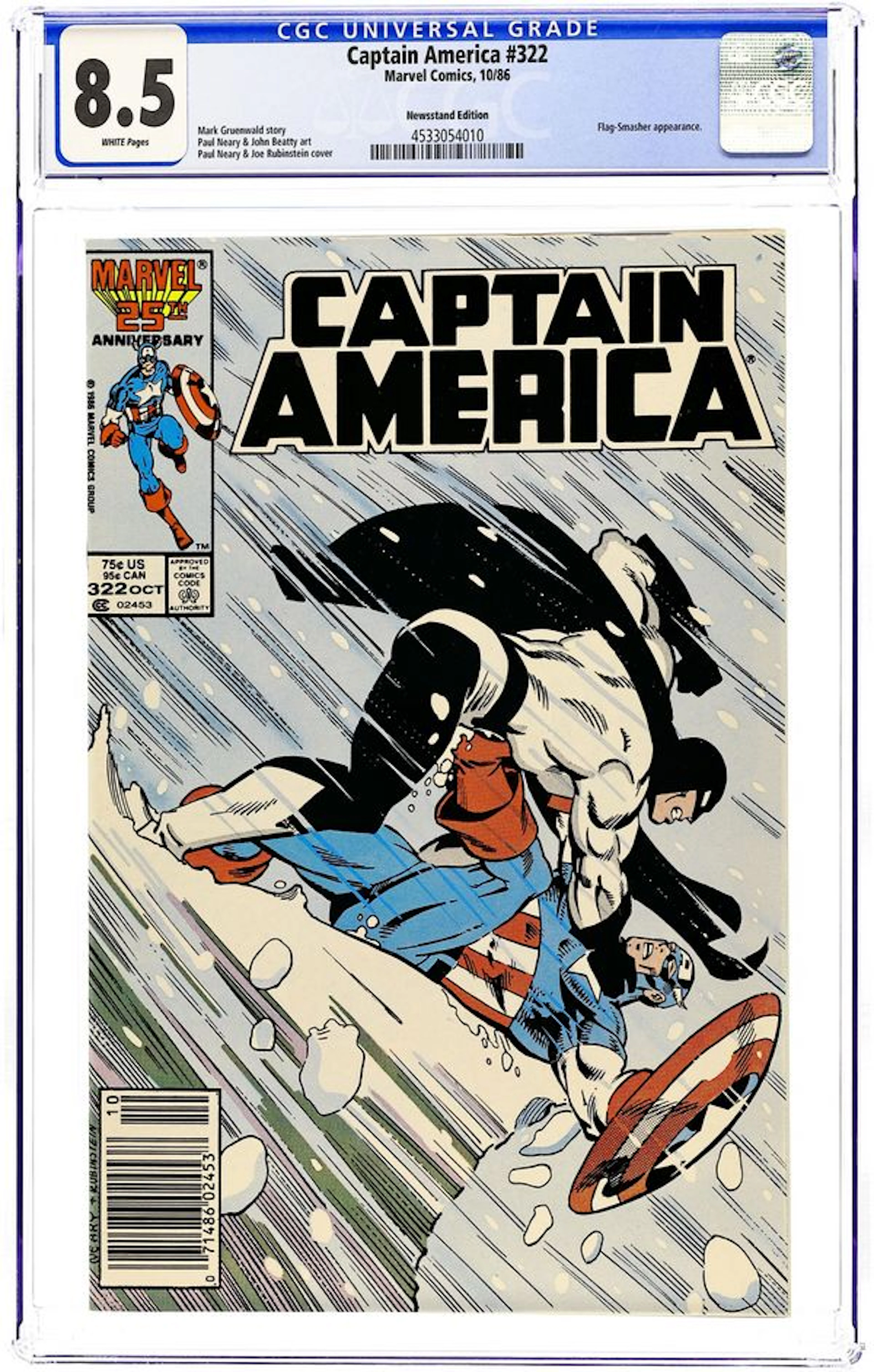 Captain America (1968 1st Series) 322N CGC 8.5