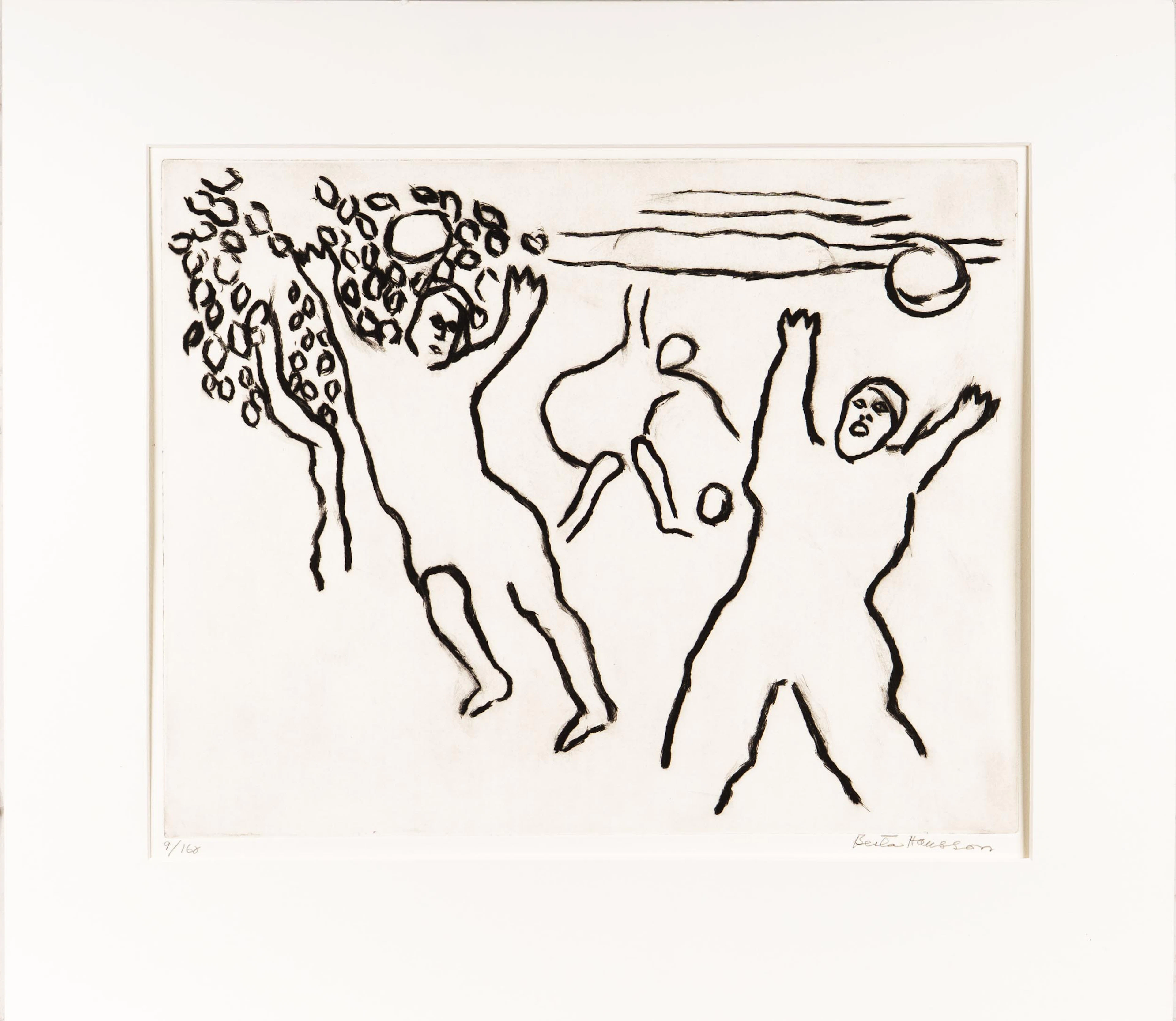 BERTA HANSSON. Etsning, Signerad & Numrerad 9/160.
