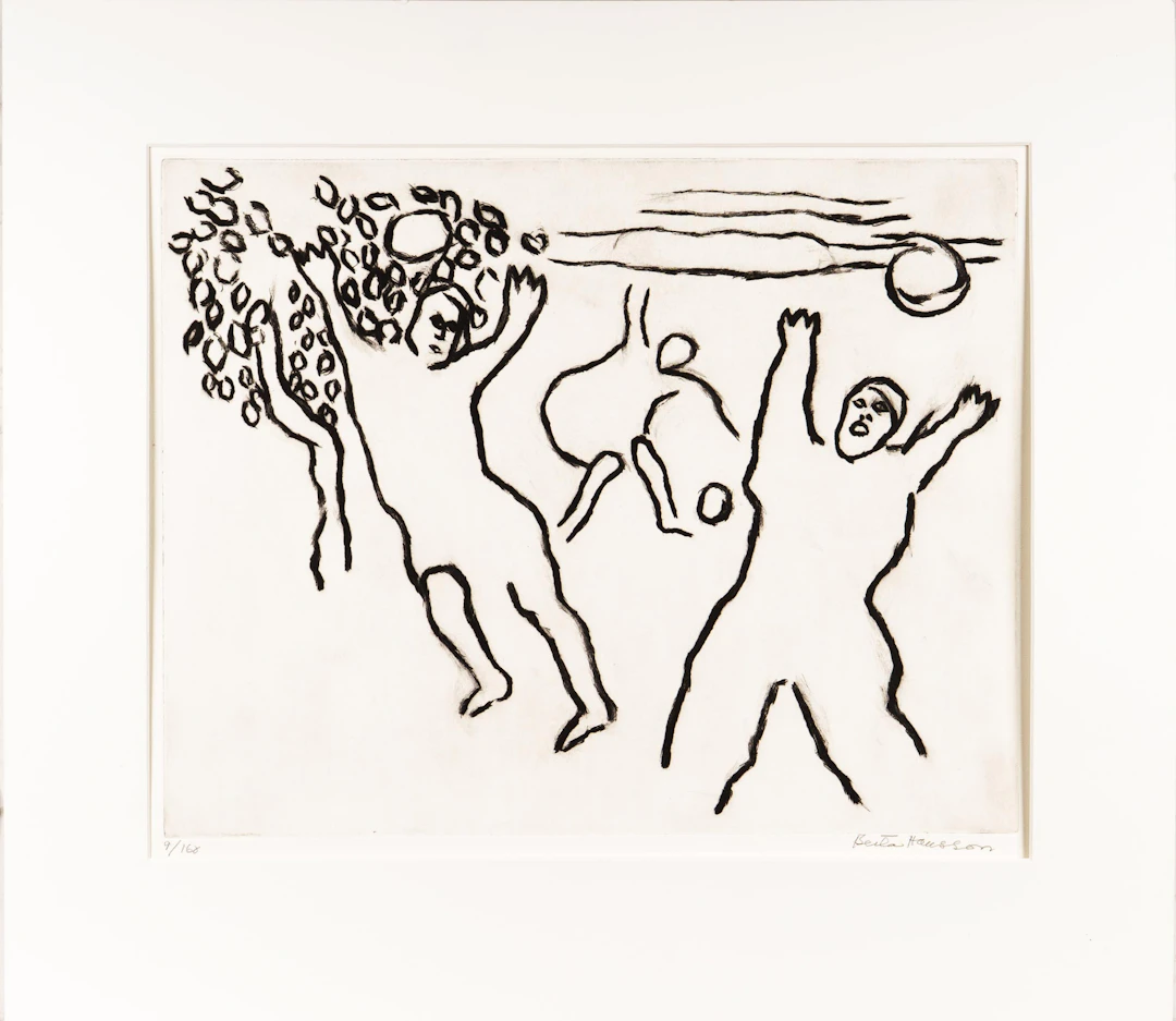 BERTA HANSSON. Etsning, Signerad & Numrerad 9/160.