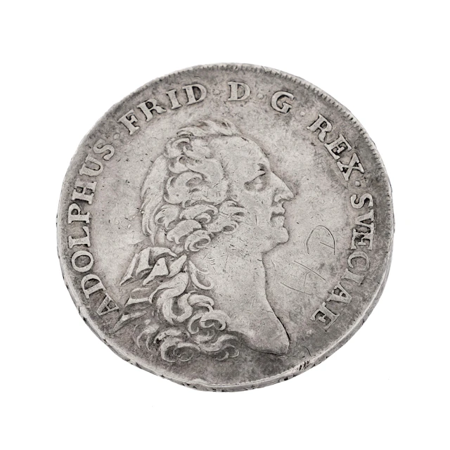 EN RIKSDALER SILVERMYNT, ADOLF FREDRIK 1763.