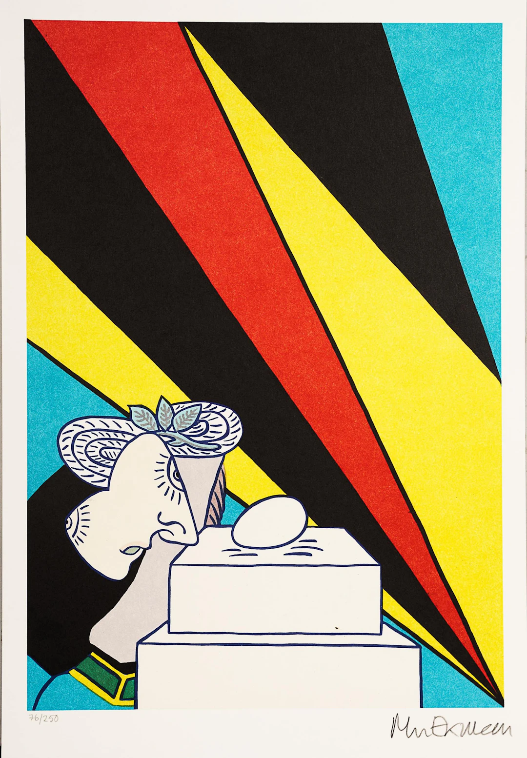 MARIE LOUISE EKMAN. Färglitografi, Signerad, 1900-tal.