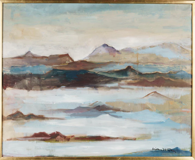 WILLEM DE GEER. Olja på duk, "Himachal Pradesh I", Signerad.