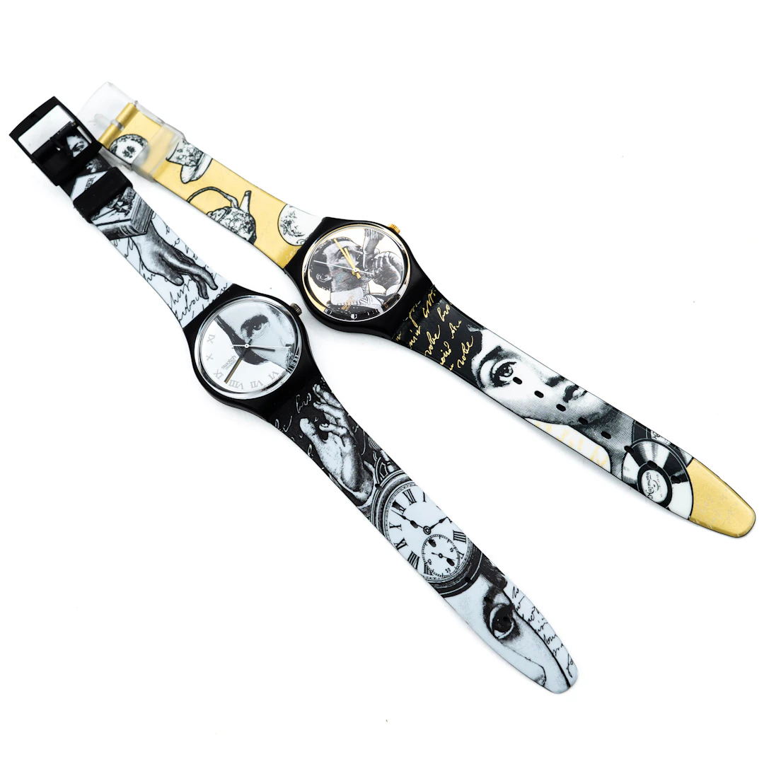 SWATCH x FORNASETTI, armbandsur, 2 del.
