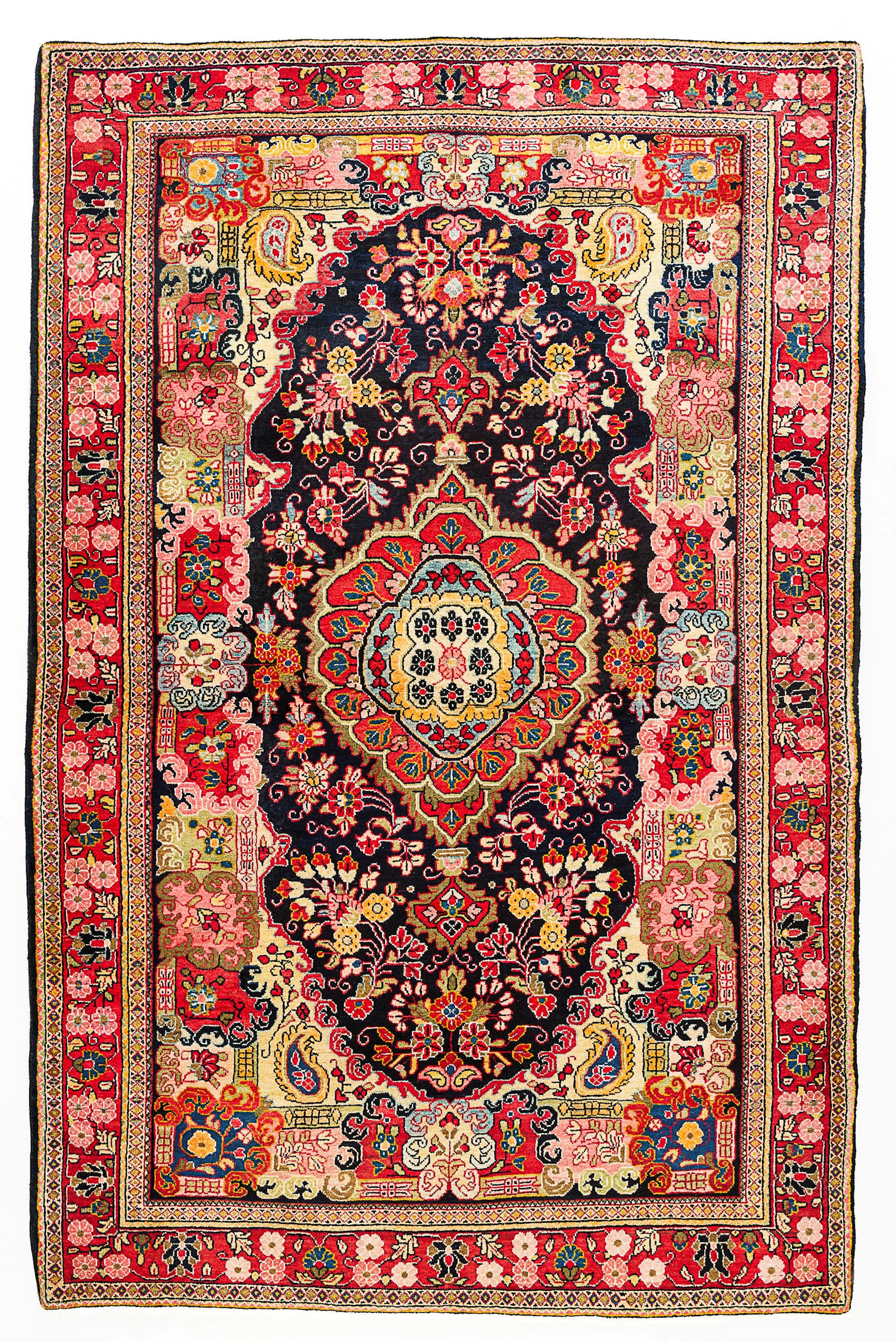 Matta, Orientalisk, Sarouk, 205x153 cm, 1900-talets mitt.