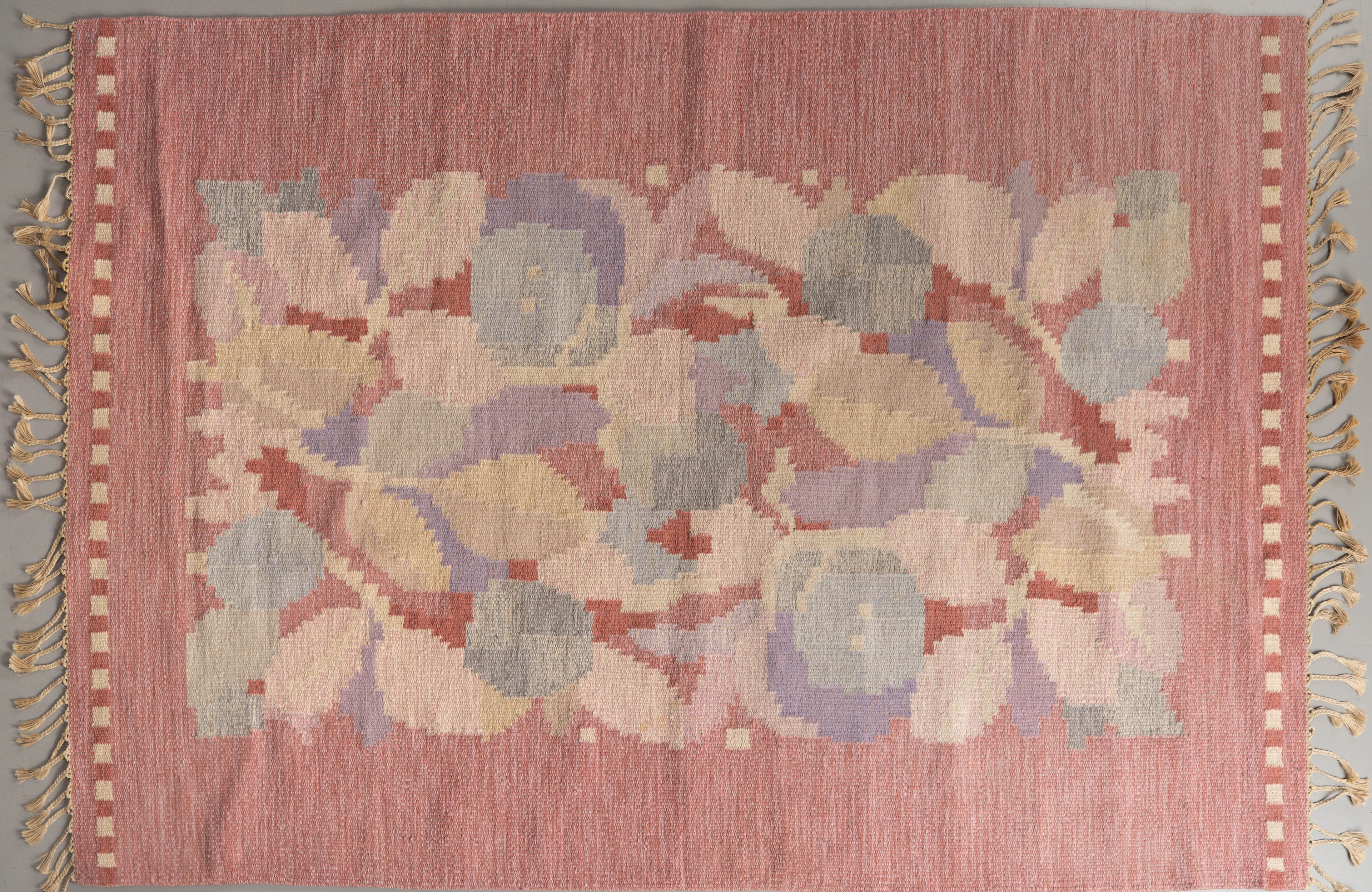 INGEGERD SILOW. Röllakan Matta, 233 x 163 cm. Monogramsignerad.