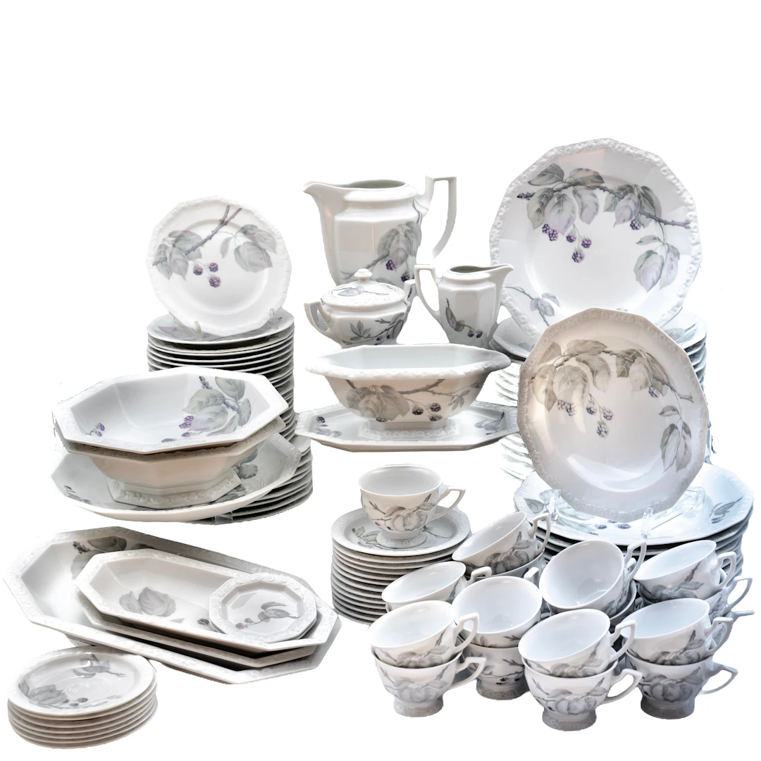 SERVIS, modell "Maria", Rosenthal, Selb-Bavaria, Tyskland, 107 delar.