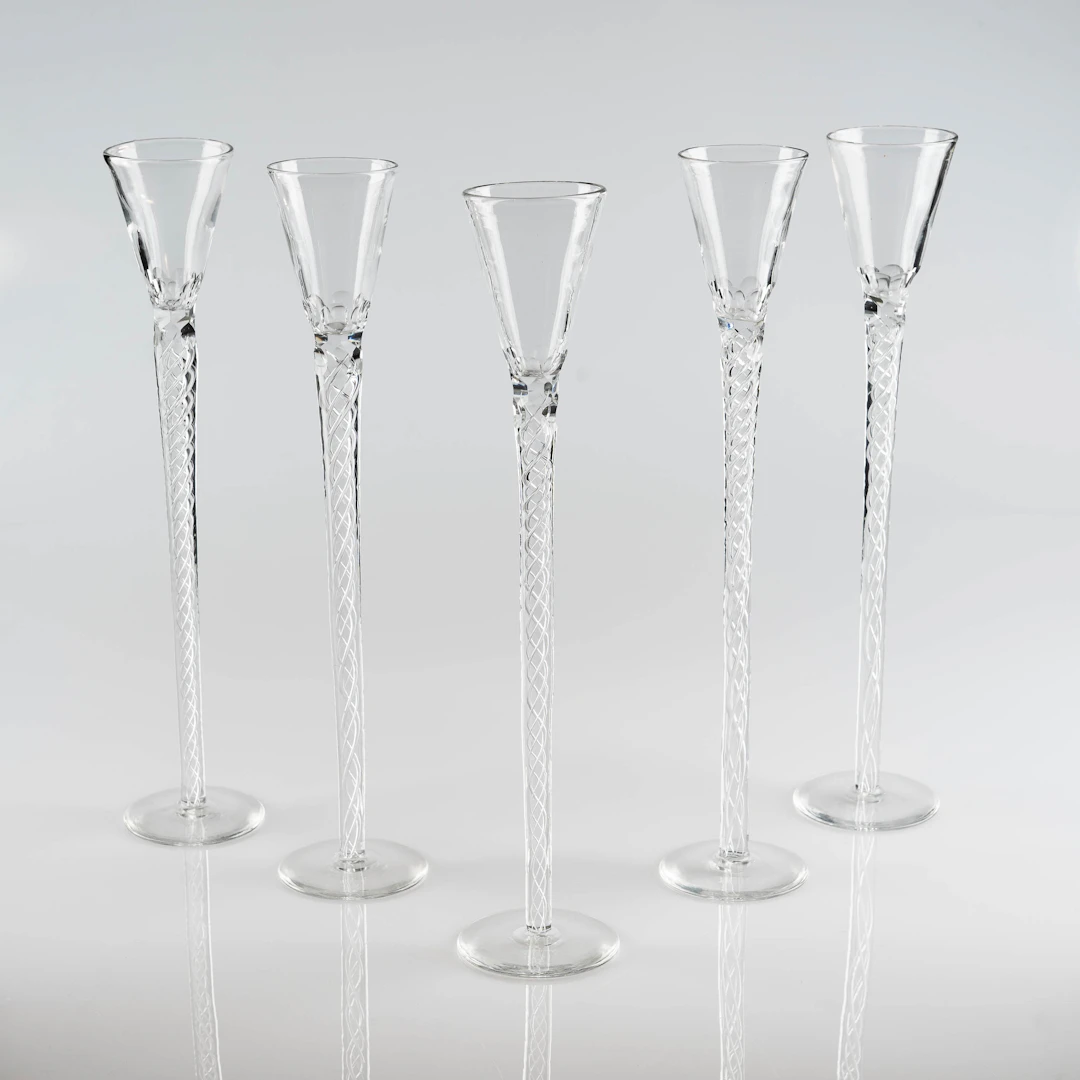 SPETSGLAS, LUFTSPIRAL, 1900tal (5st).