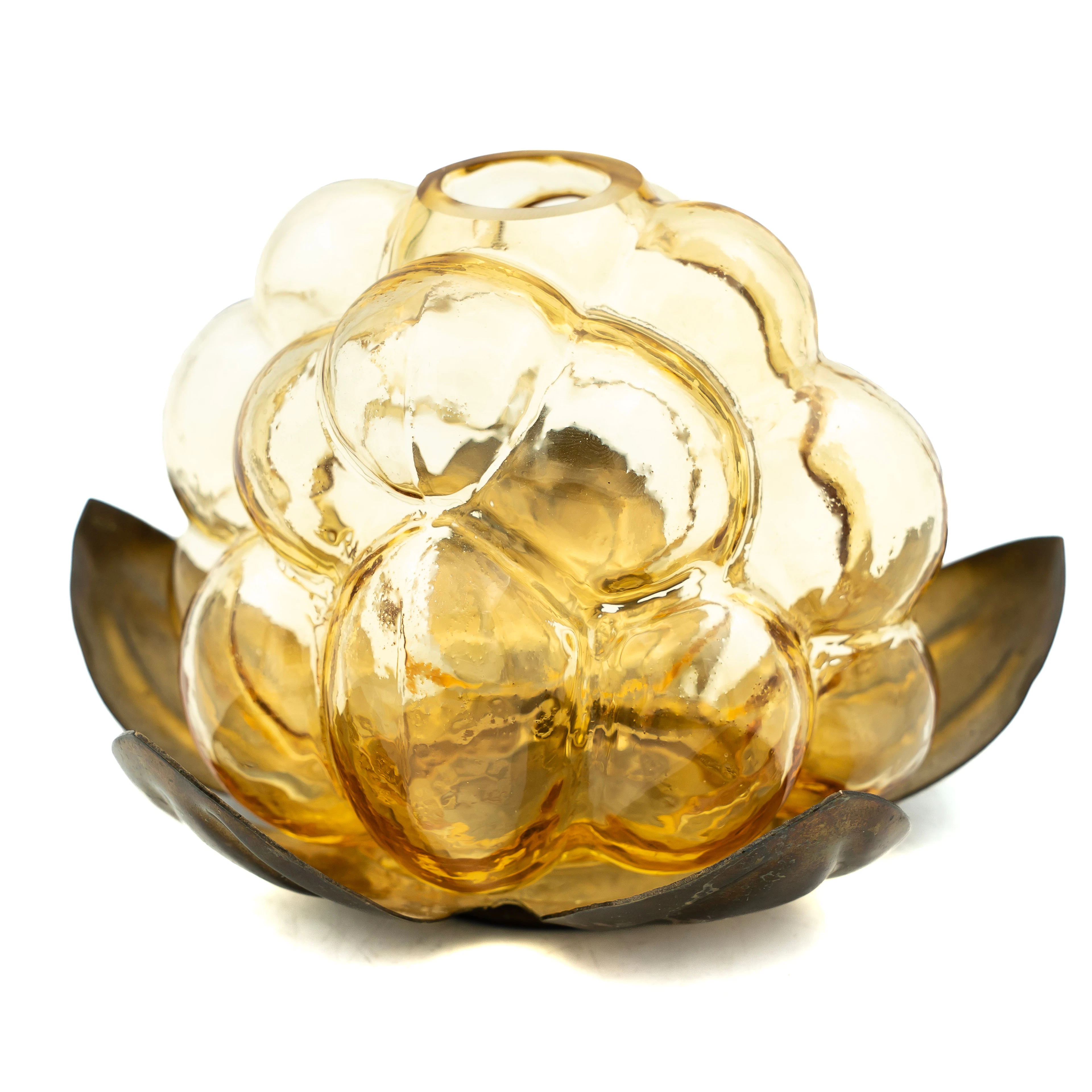GUNNAR MUSKOS. Ljuslykta, "Hjorton", Trollheden Design, 1900-tal.
