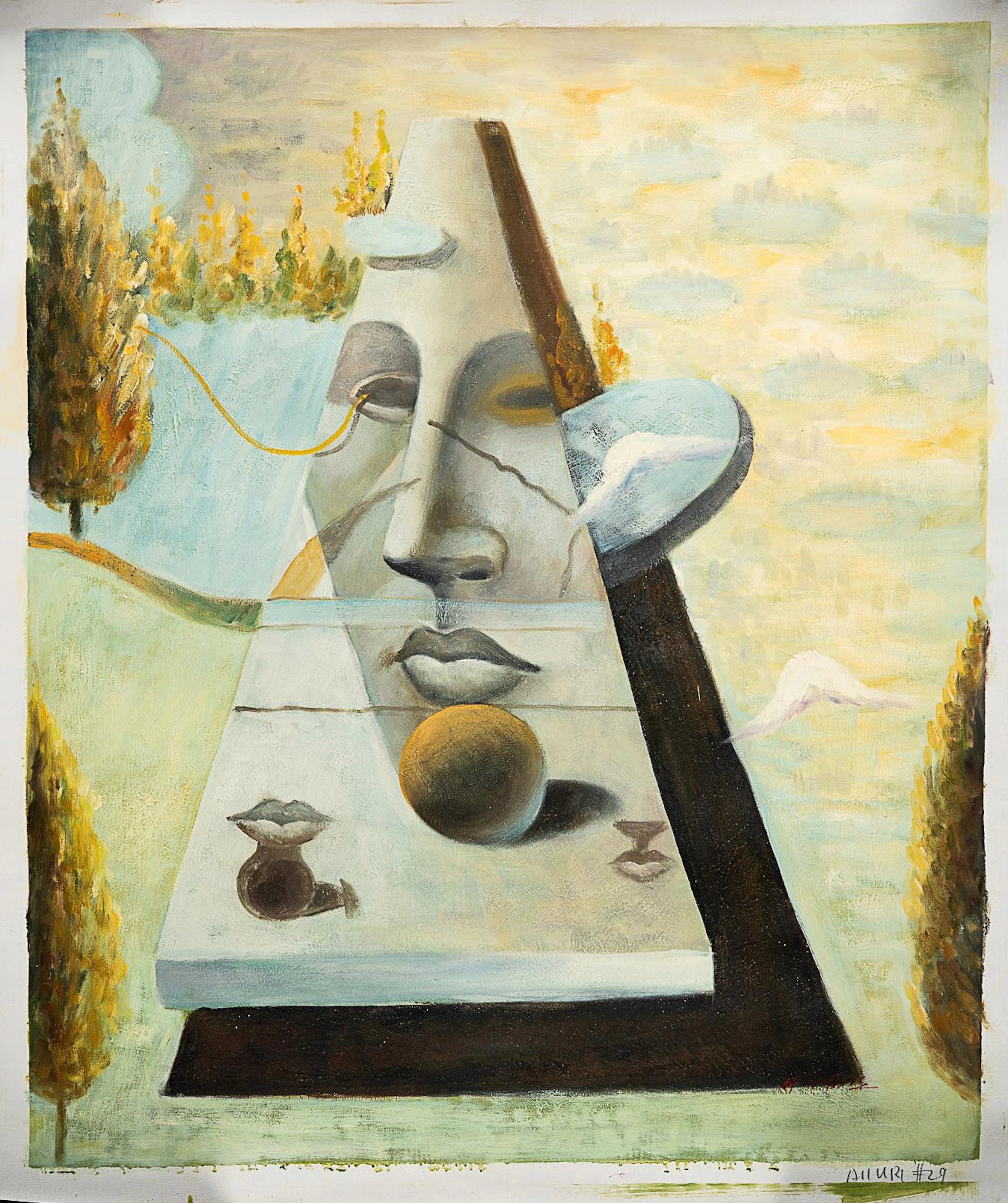 OIDENTIFIERAD KONSTNÄR. PASTISCH, Salvador Dalí, "Uppenbarelse av