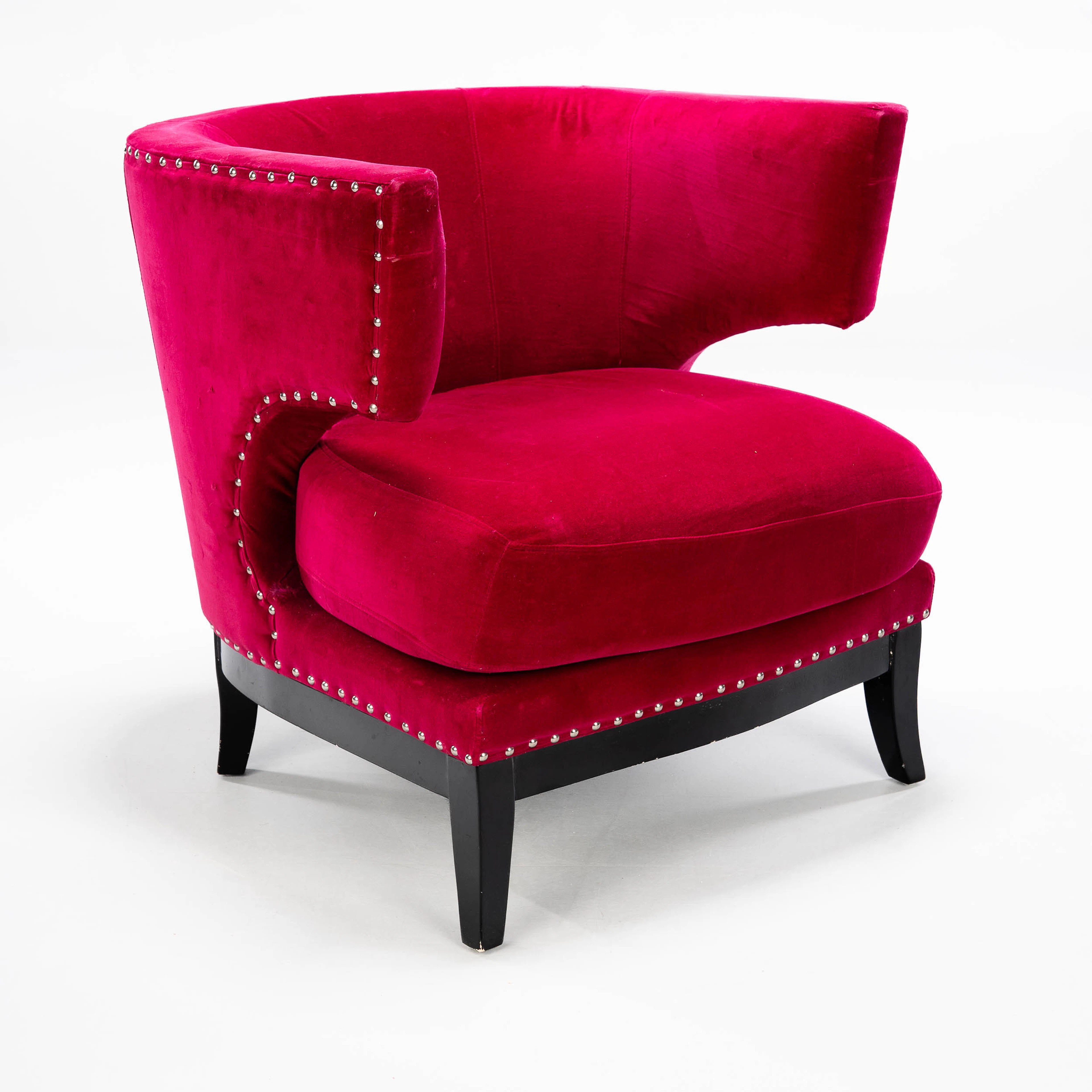 FÅTÖLJ, Kare Design, Modell: Fuchsia 176113, Sammet, 2000-tal.