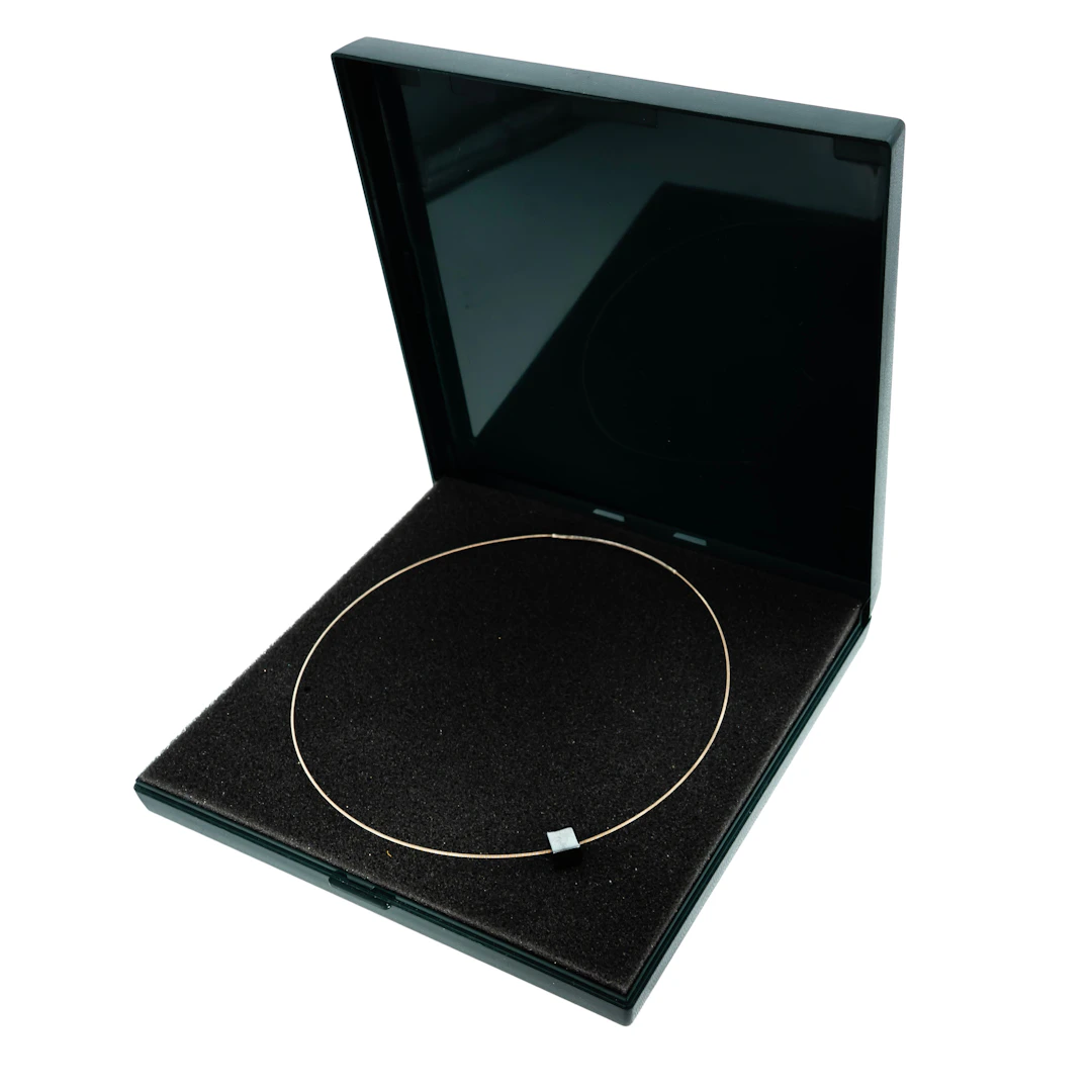 HALSBAND, silver, med hematit, Guldsmedjan.