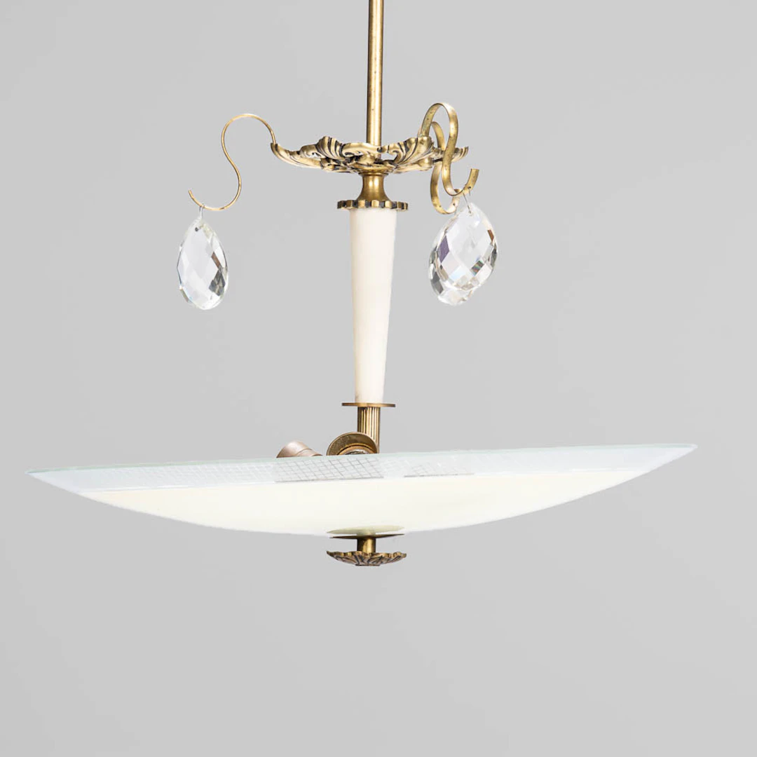Plafond, Glasskiva, Prismor, 1900-talets första hälft.
