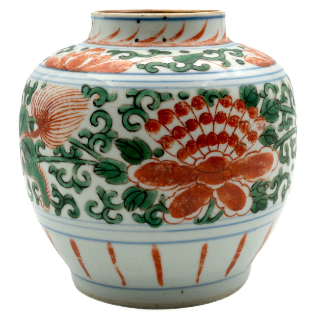 KRUKA, Wucai-färger, Ming dynastin, 1600-tal.