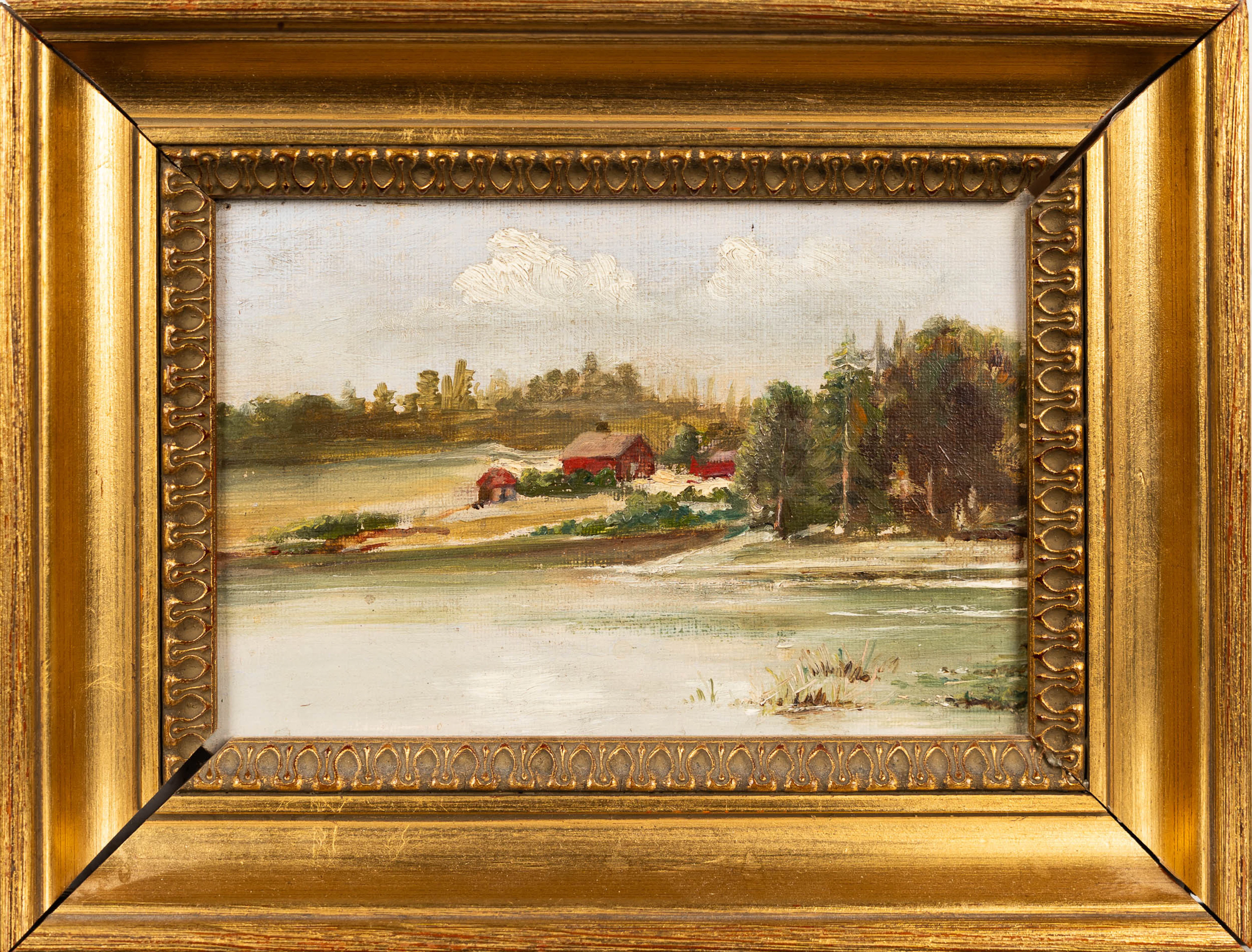 ALLAN NORBLAD. Olja på pannå, Daterad: år 1891, Signerad.