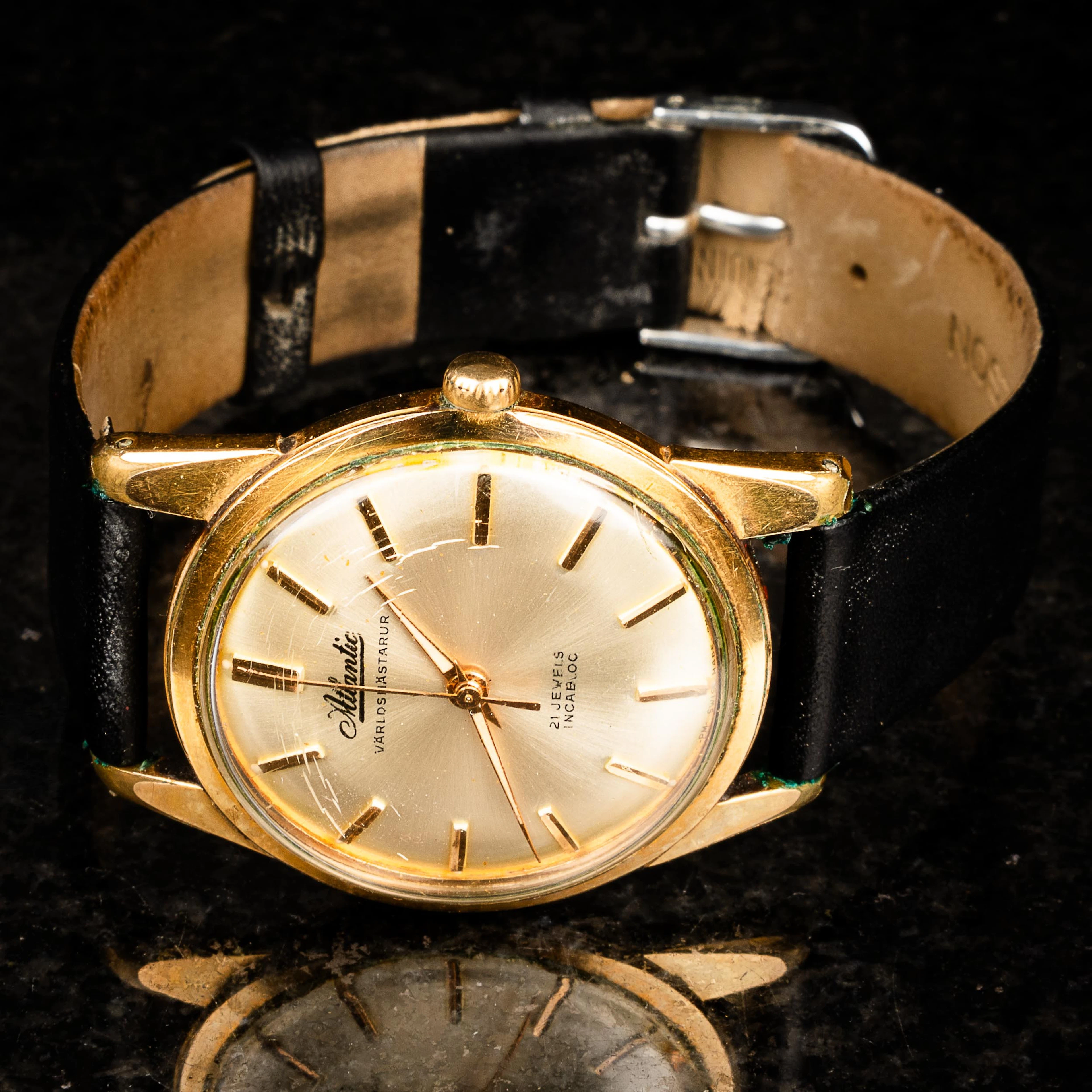 ARMBANDSUR, "Världsmästarur", Atlantic, 1900-talets mitt.