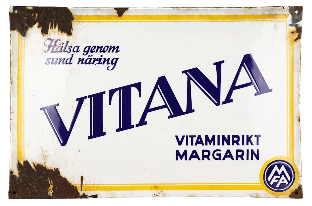 EMALJSKYLT, "Vitana", Tidigt 1900-tal.