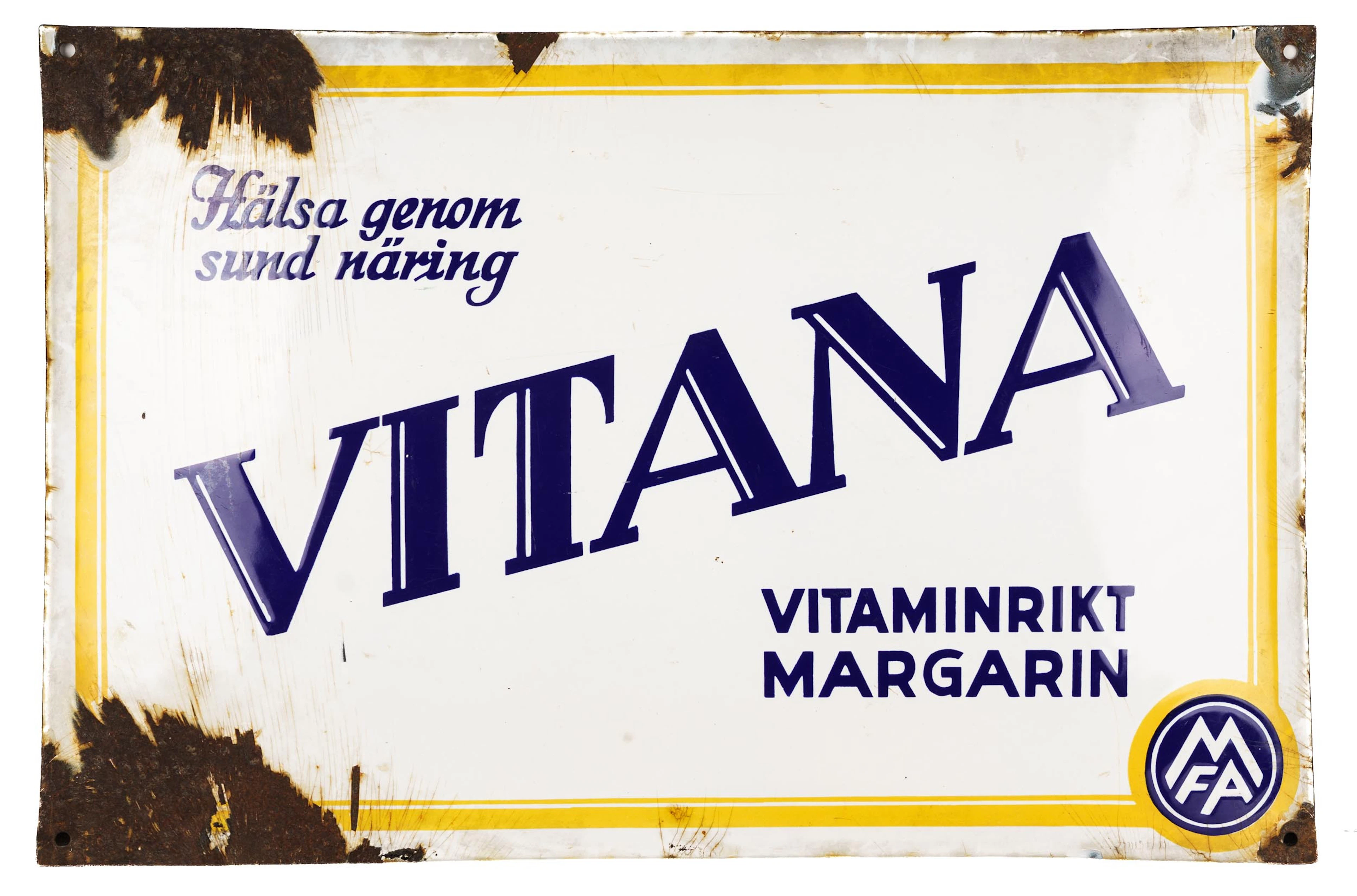 EMALJSKYLT, "Vitana", Tidigt 1900-tal.