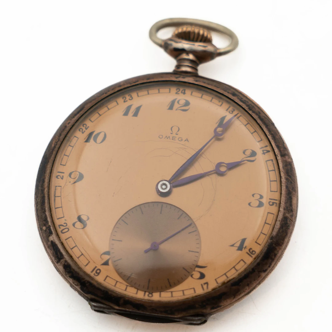 OMEGA, FICKUR, Silver, Schweiz. 1940-tal.