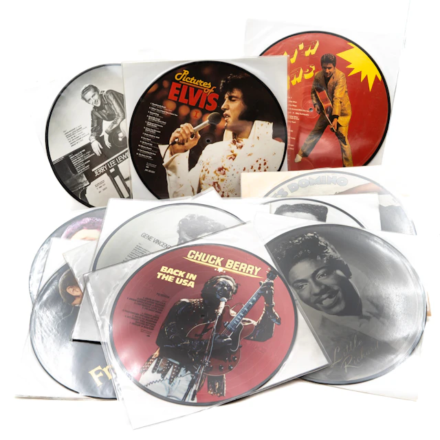 LP SKIVOR. Artister som Elvis, Johnny Cash, Jerry Lee Lewis, Frank