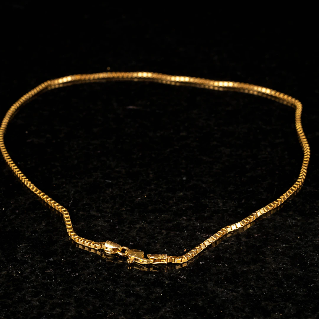 HALSKEDJA, 18k guld, venezialänk, Unoaerre, Italien 13,86g.
