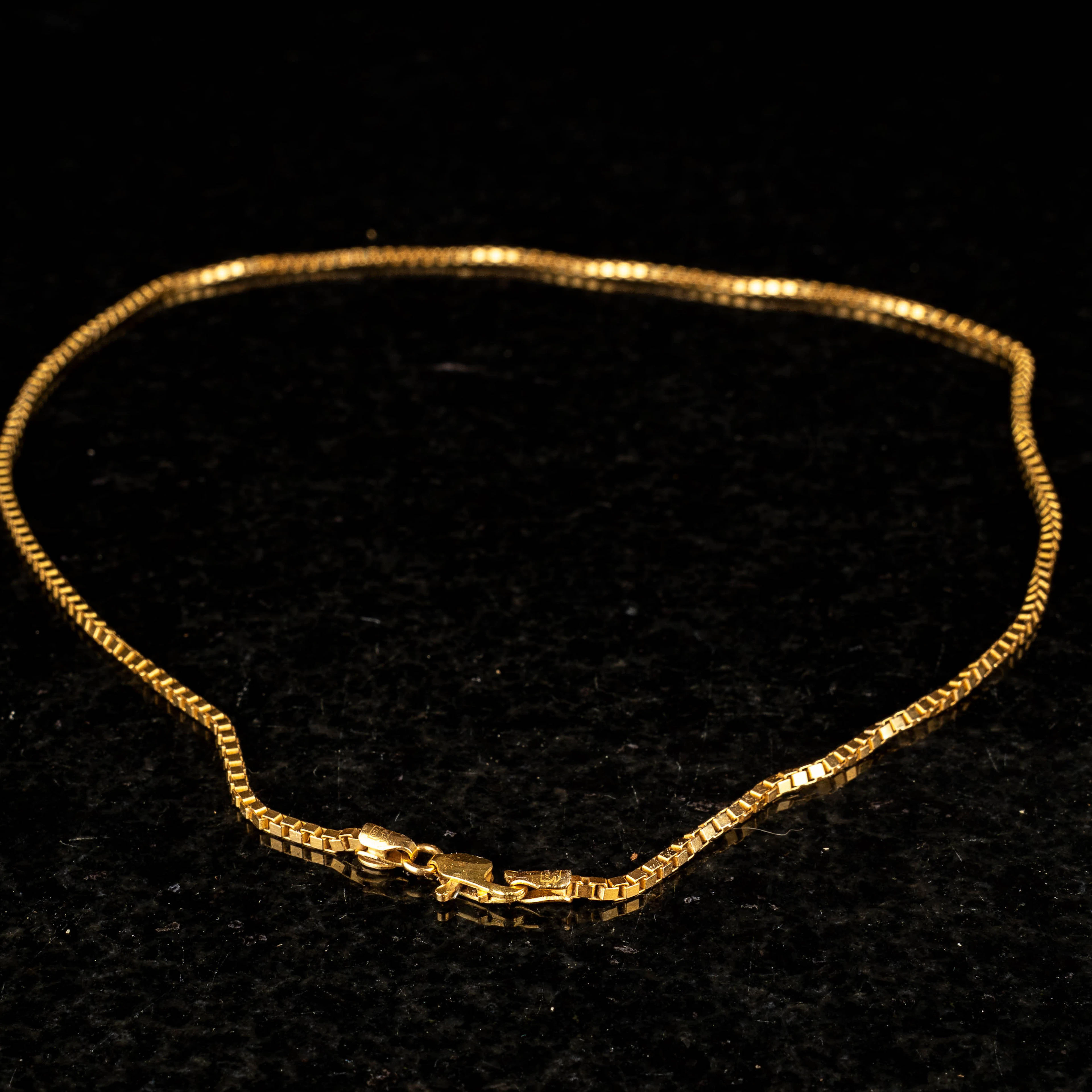 HALSKEDJA, 18k guld, venezialänk, Unoaerre, Italien 13,86g.