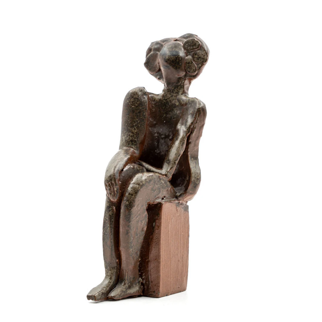 LISA LARSON. Skulptur / Figurin, Unik, Stengods 1900-tal.