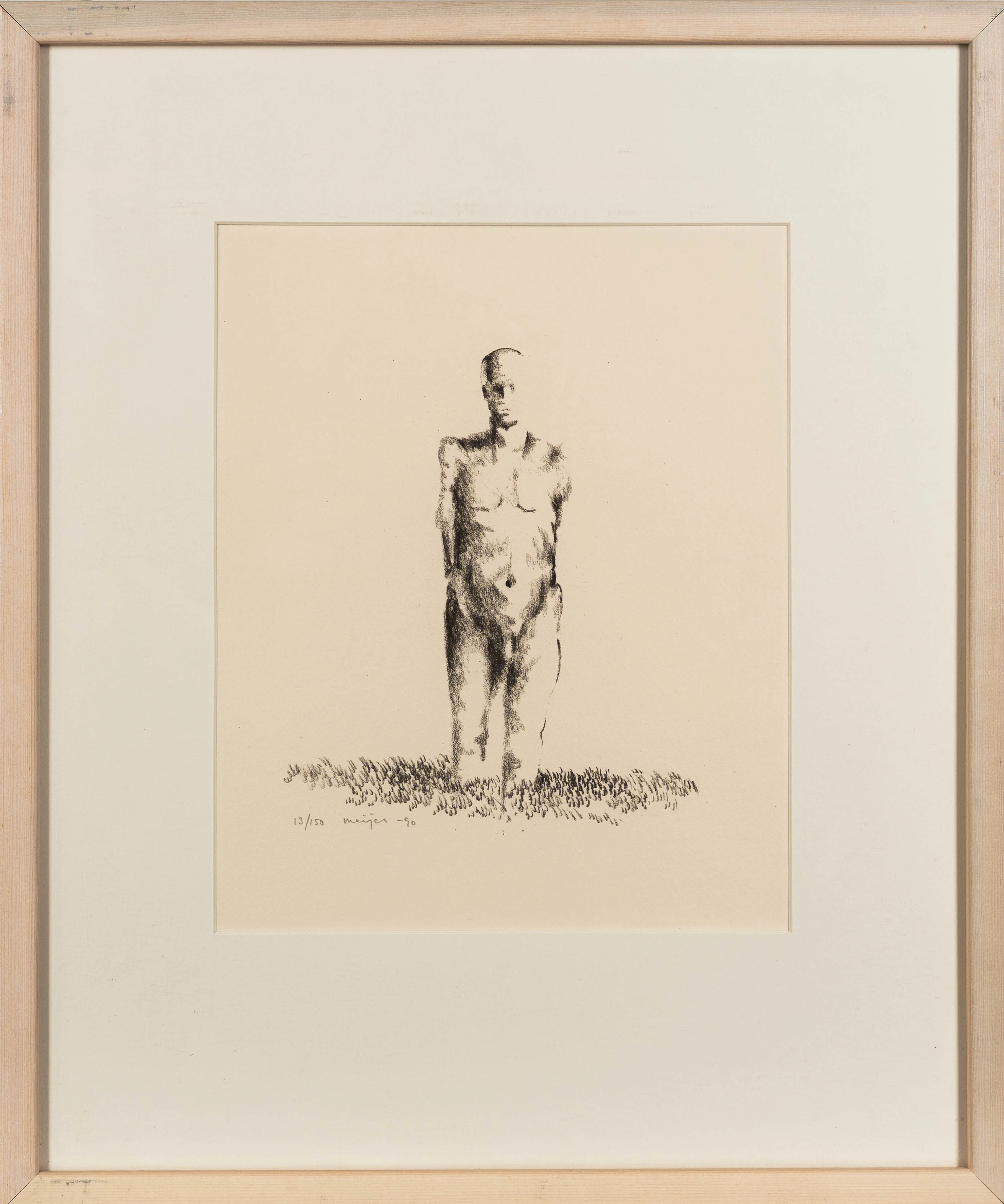 STURE MEIJER. Litografi, Figurmotiv, Numrerad: 13/150, Signerad och