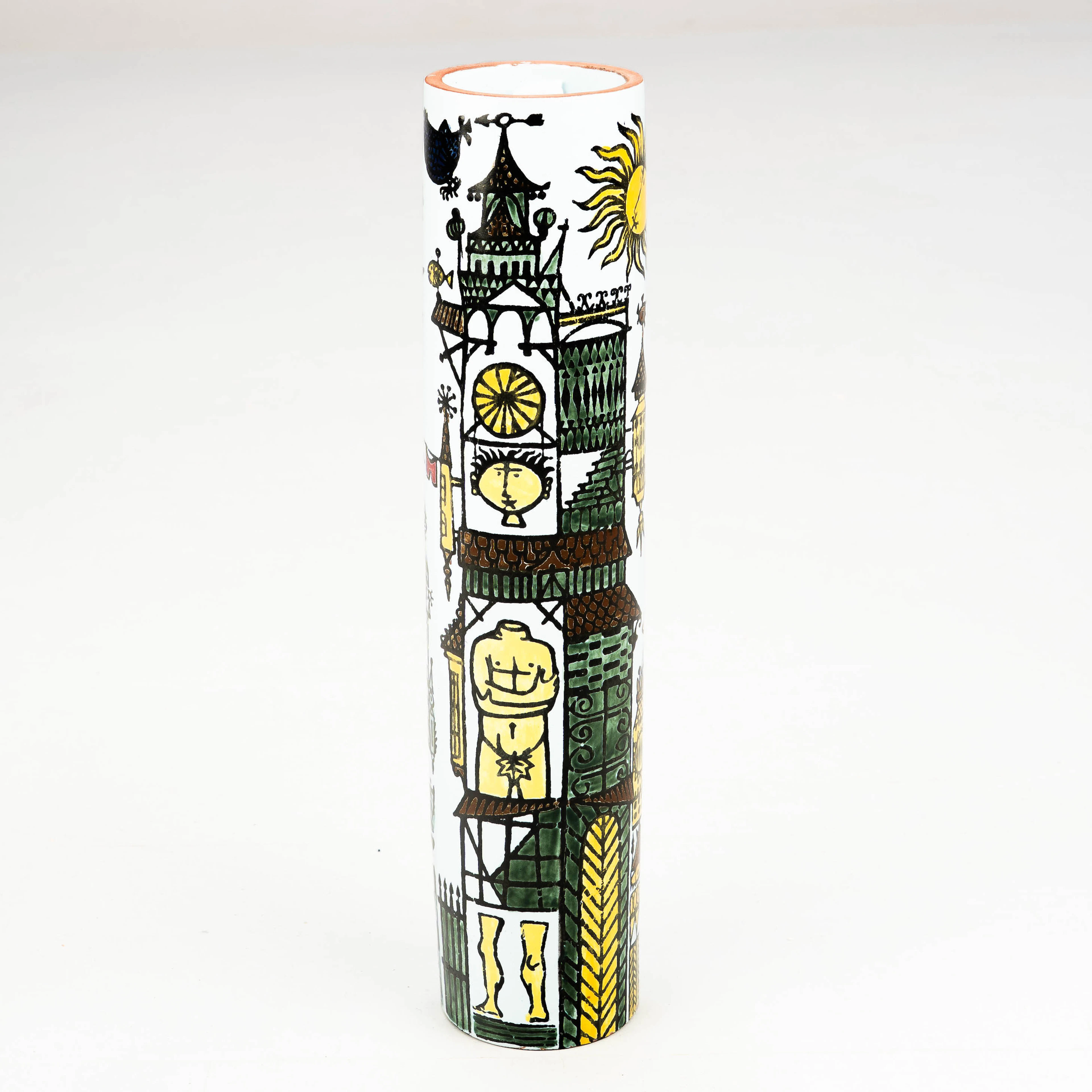 STIG LINDBERG. Vas, "Karneval", Studiohanden, Gustavsberg, 1957-62.