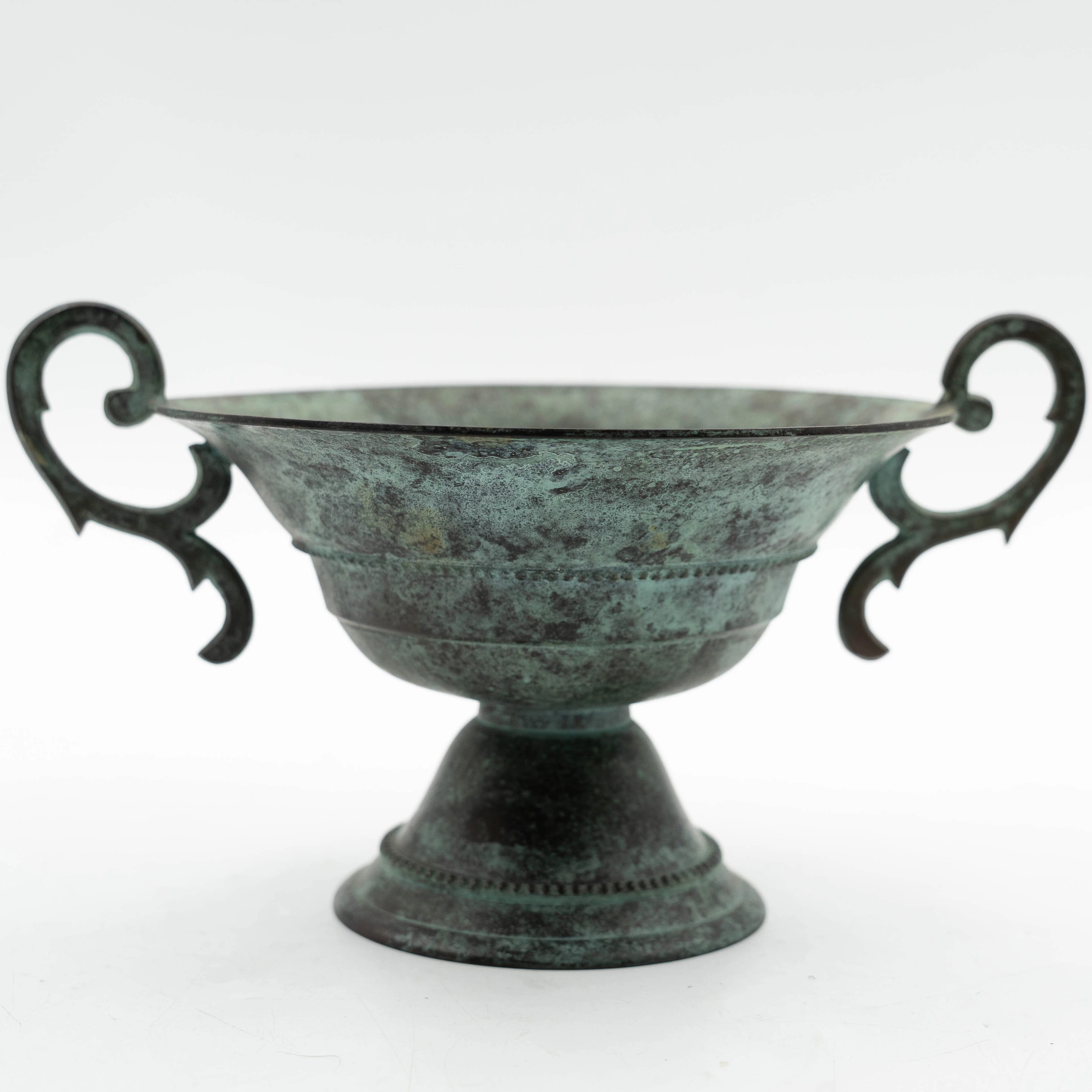 SKÅL PÅ FOT, brons, art deco, Ystad metall, 1900-tal.