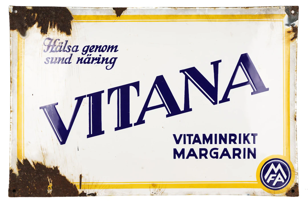 EMALJSKYLT, "Vitana", Tidigt 1900-tal.