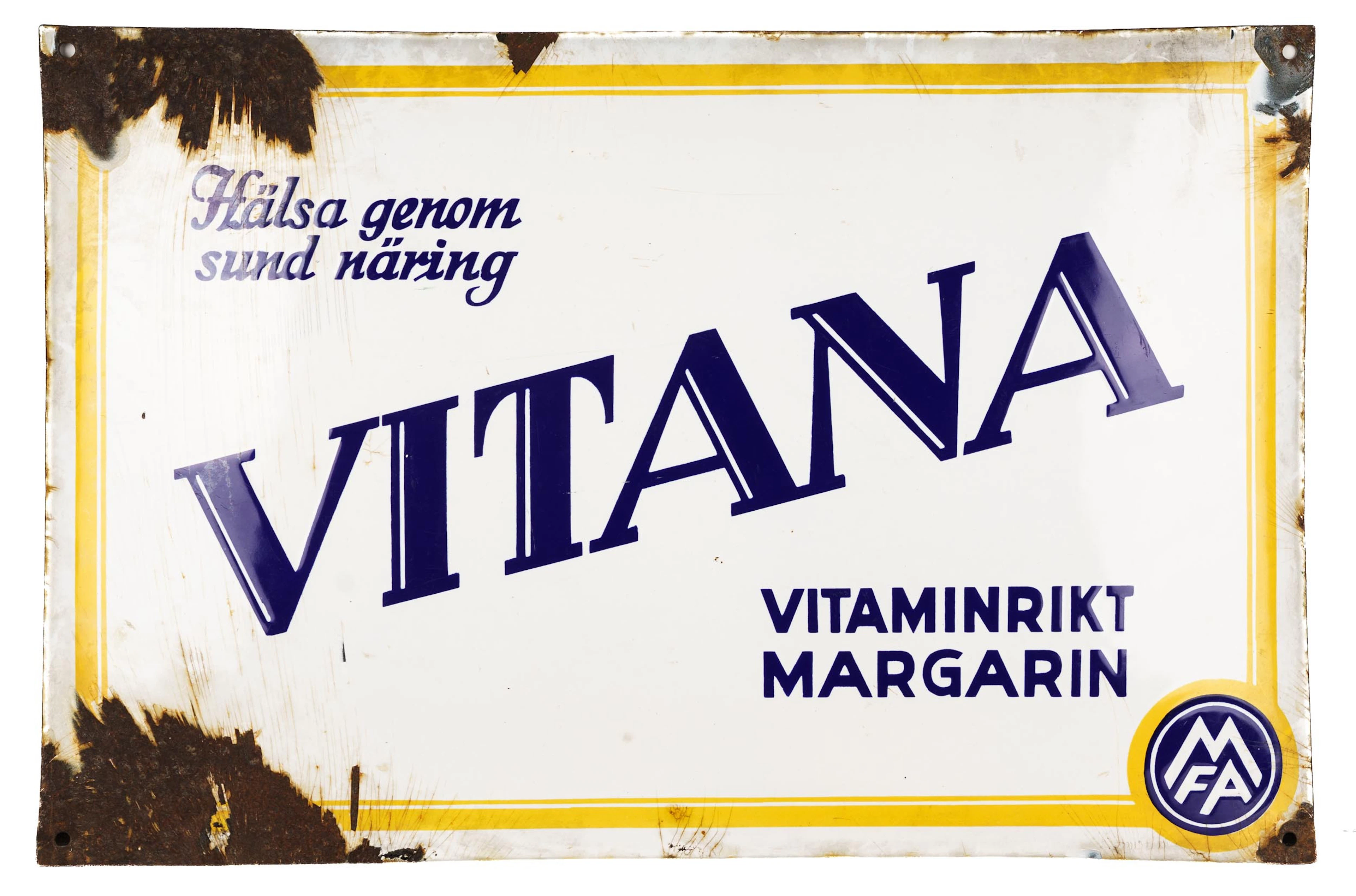 EMALJSKYLT, "Vitana", Tidigt 1900-tal.
