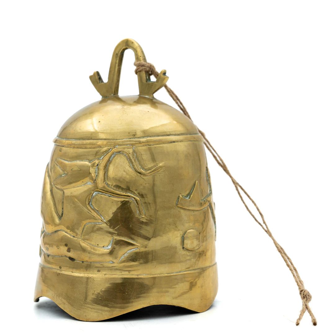 TEMPELKLOCKA, Kina, mässing, 1900-tal.