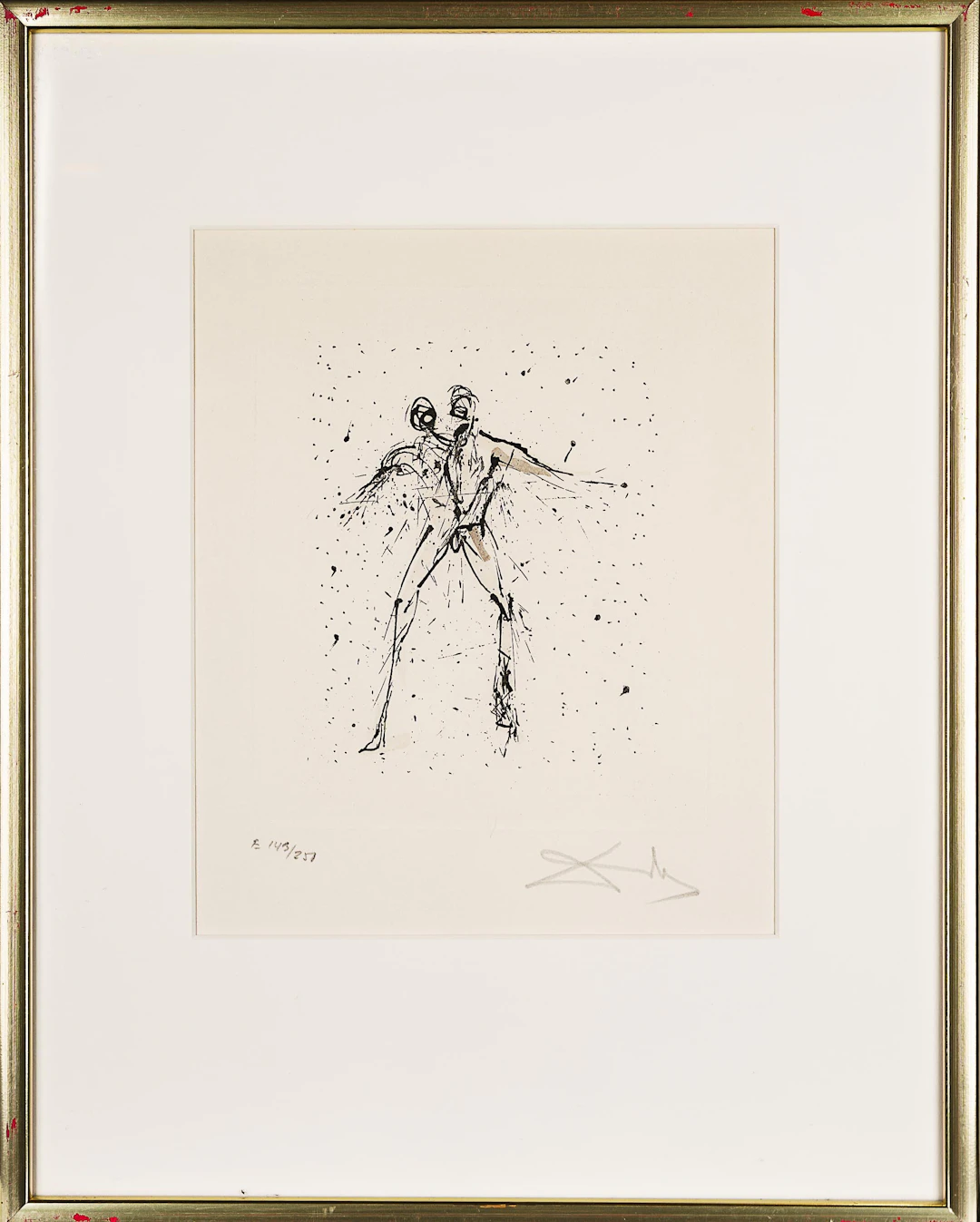 SALVADOR DALÍ. Etsning, Zodiac serien II: Gemini, Signerad och numrerad: