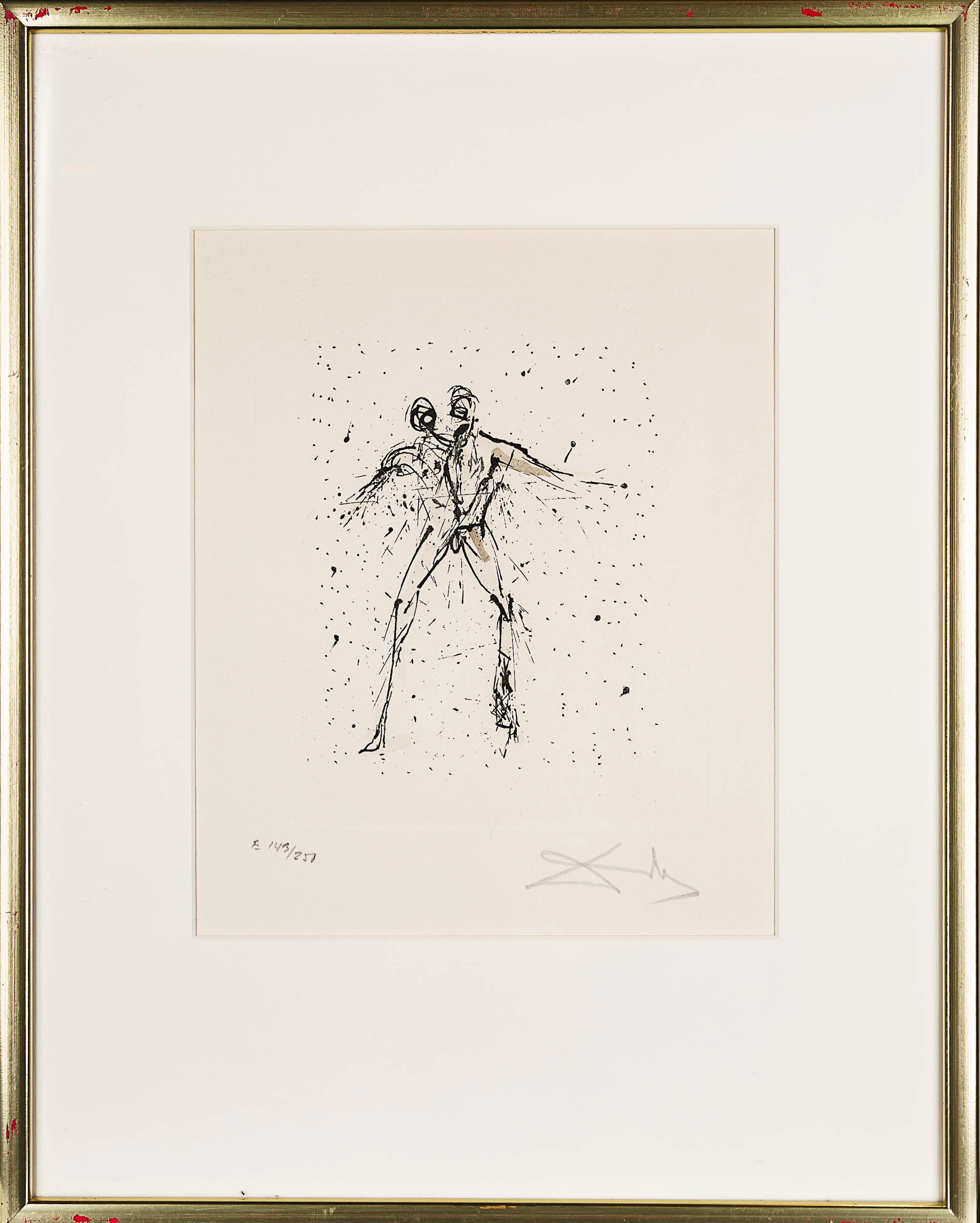 SALVADOR DALÍ. Etsning, Zodiac serien II: Gemini, Signerad och numrerad: