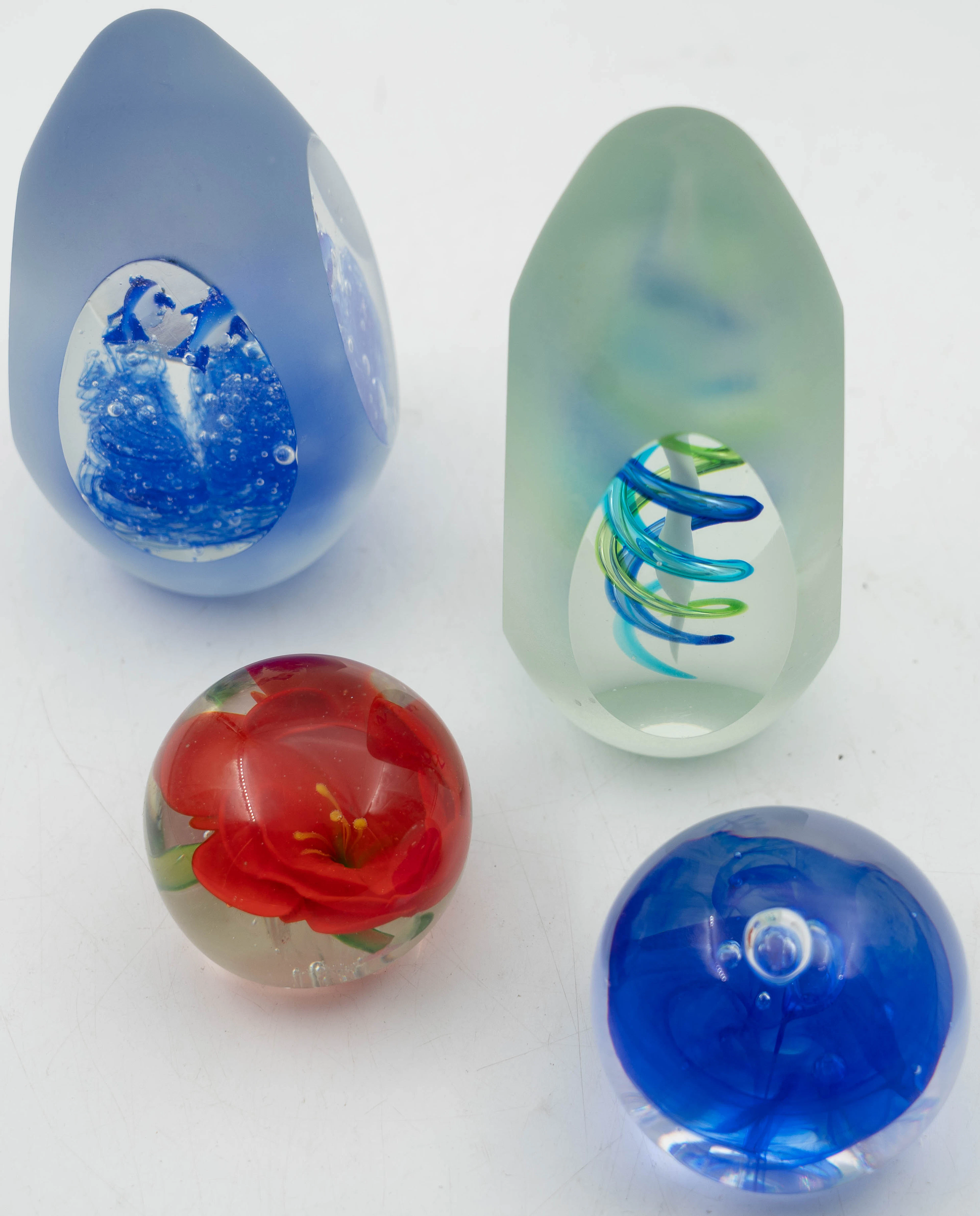 BREVPRESSAR, glas, Murano, Venini, Italien (4delar).